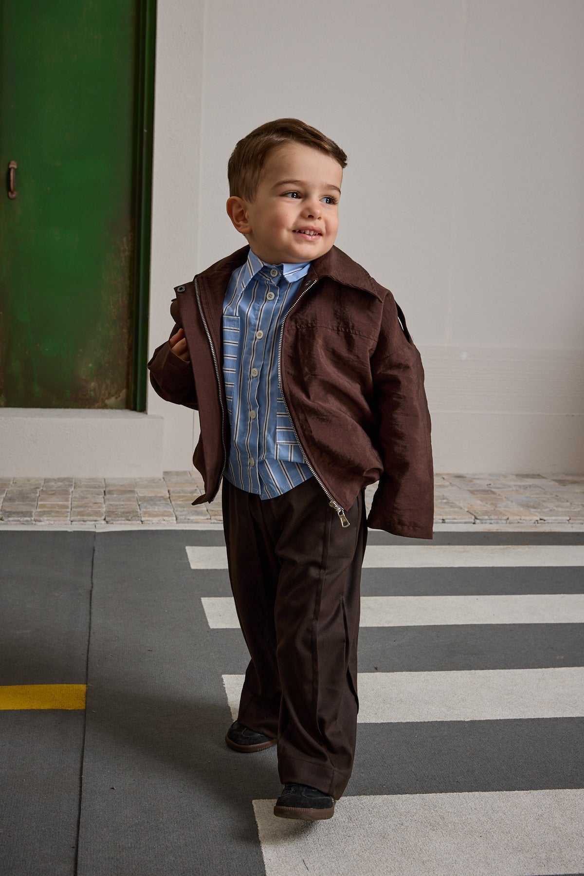 Apoletli Bomb Ceket Kahverengi