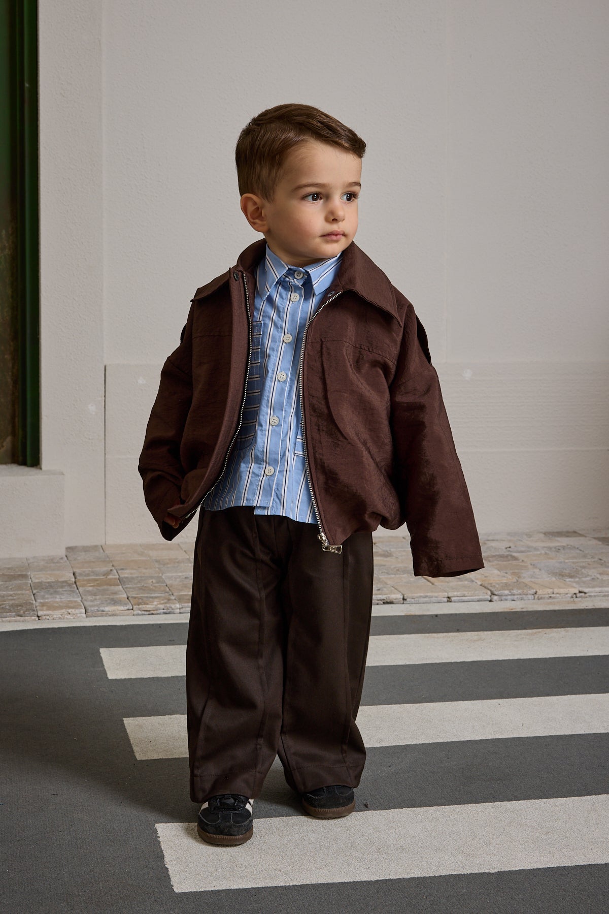 Apoletli Bomb Ceket Kahverengi