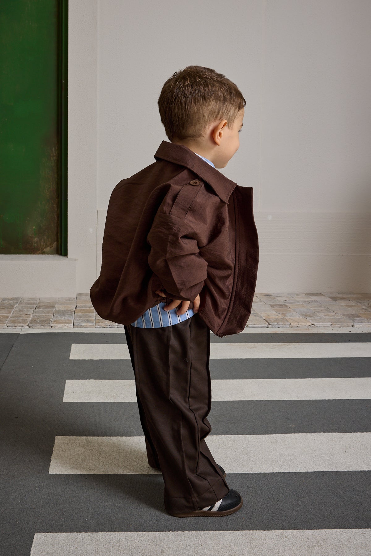 Apoletli Bomb Ceket Kahverengi