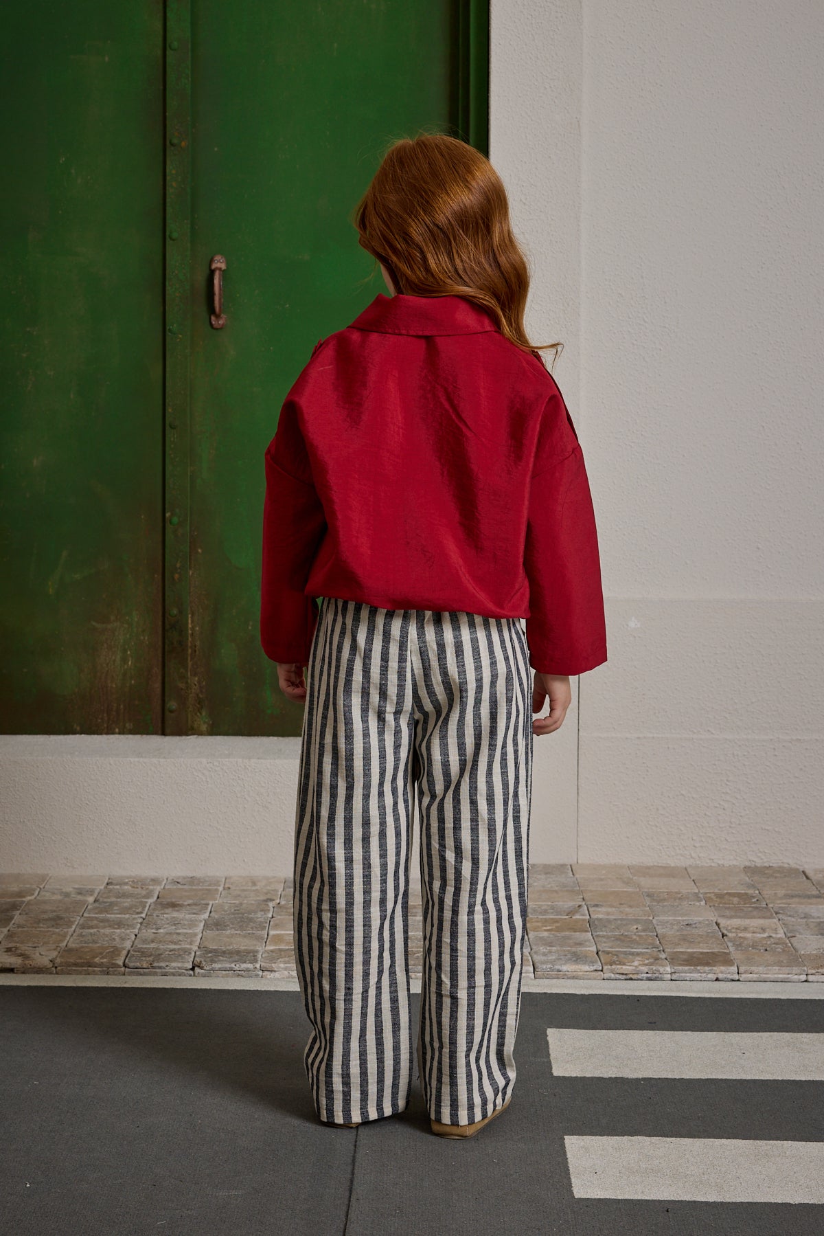 Epaulette Bomber Jacket Red