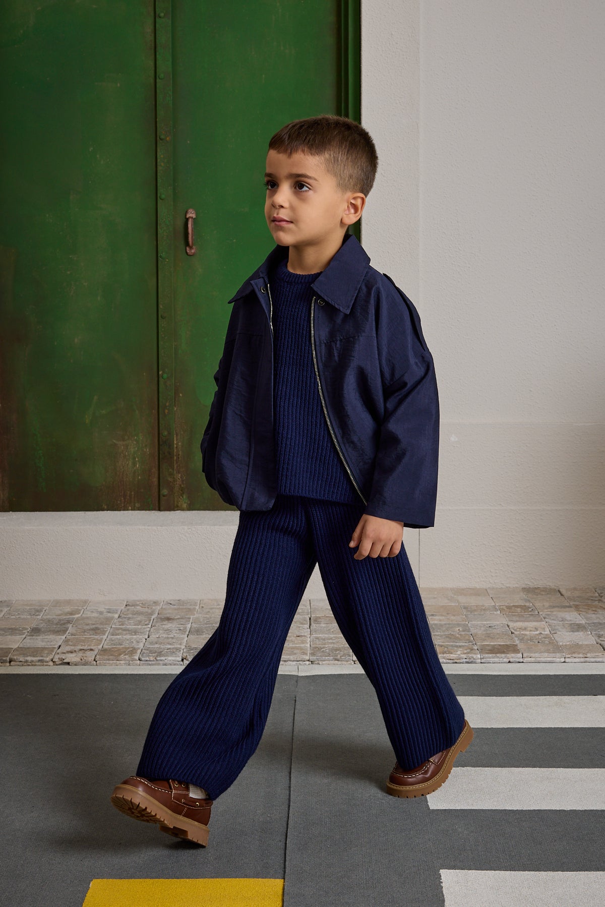 Apoletli Bomb Ceket Lacivert