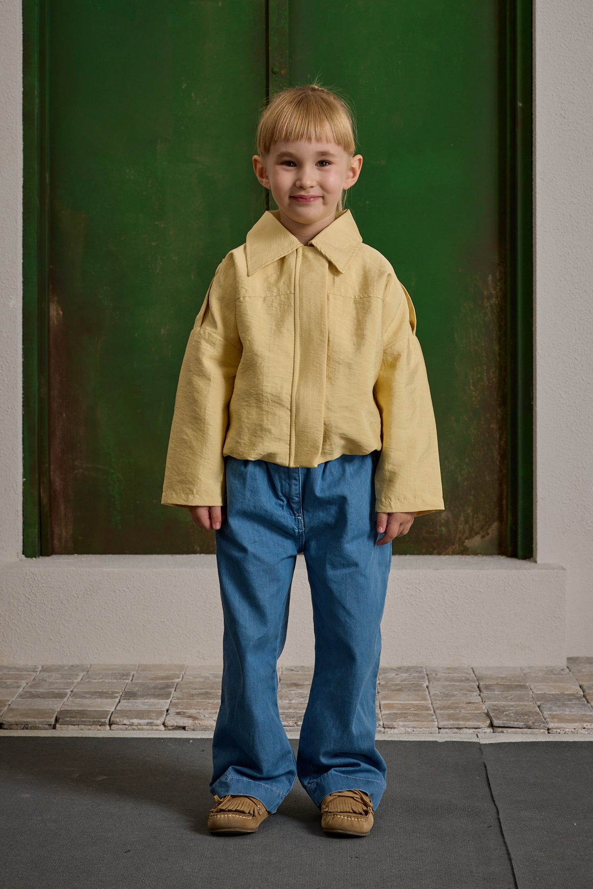 Apoletli Bomb Ceket Sarı