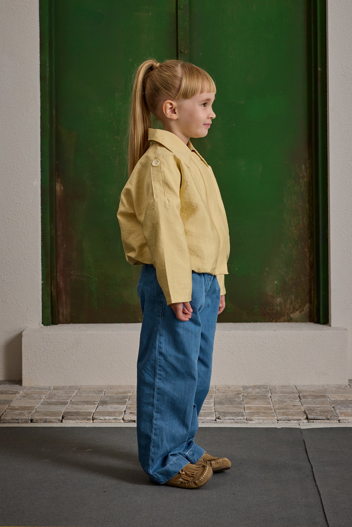 Apoletli Bomb Ceket Sarı