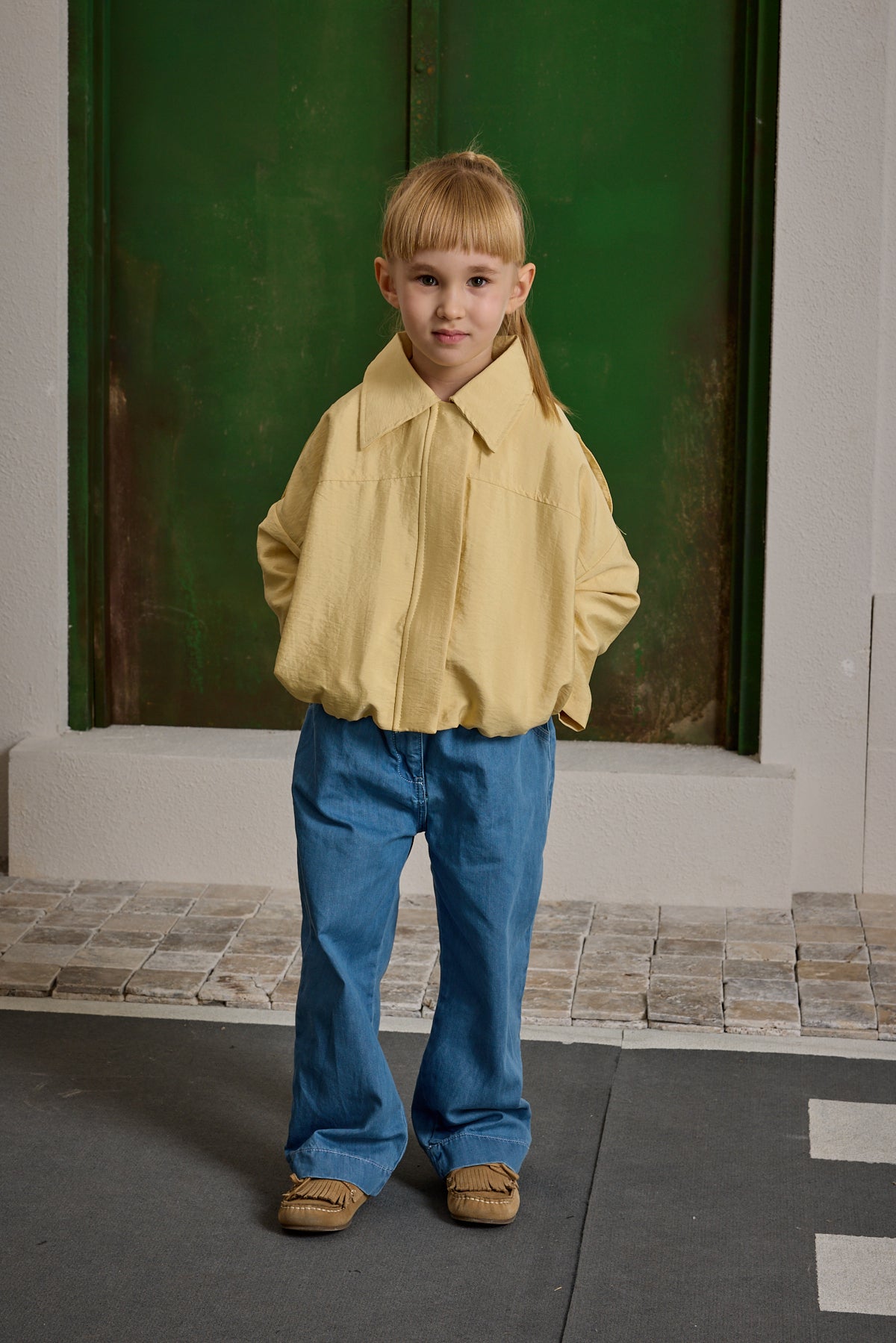 Apoletli Bomb Ceket Sarı