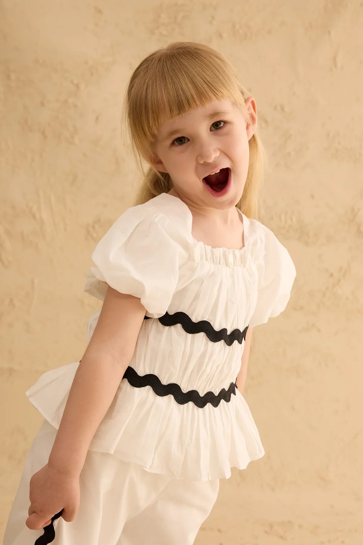 Büzgülü Pamuk Takım Ekru