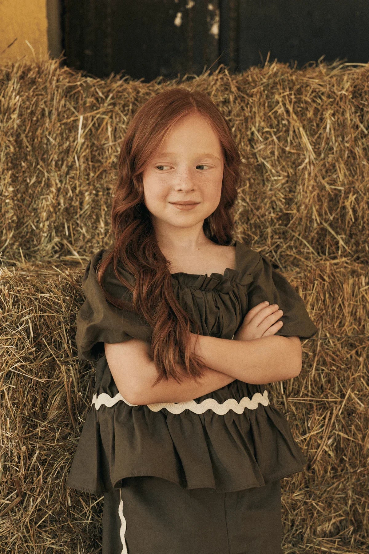 Büzgülü Pamuk Takım Haki