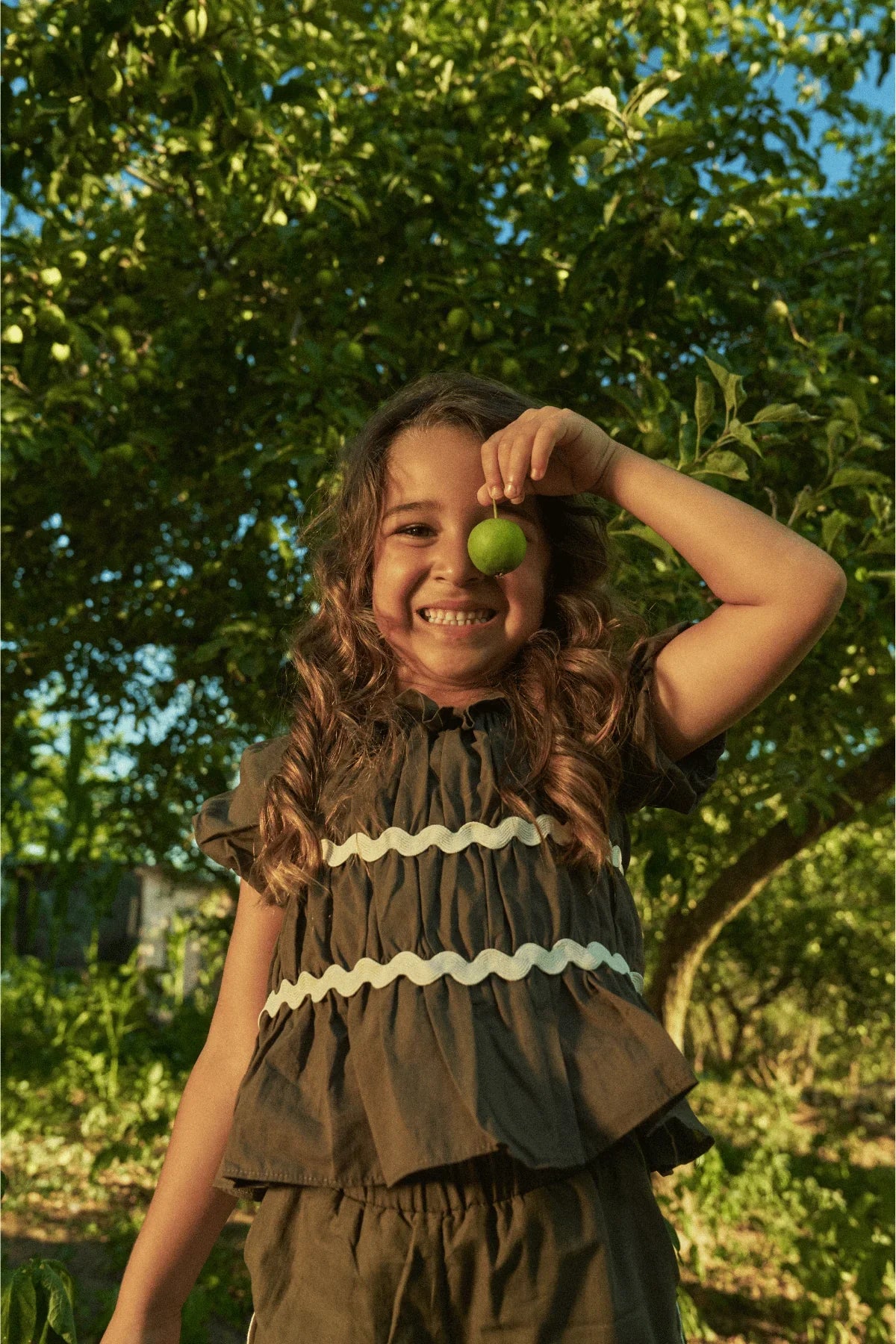 Büzgülü Pamuk Takım Haki