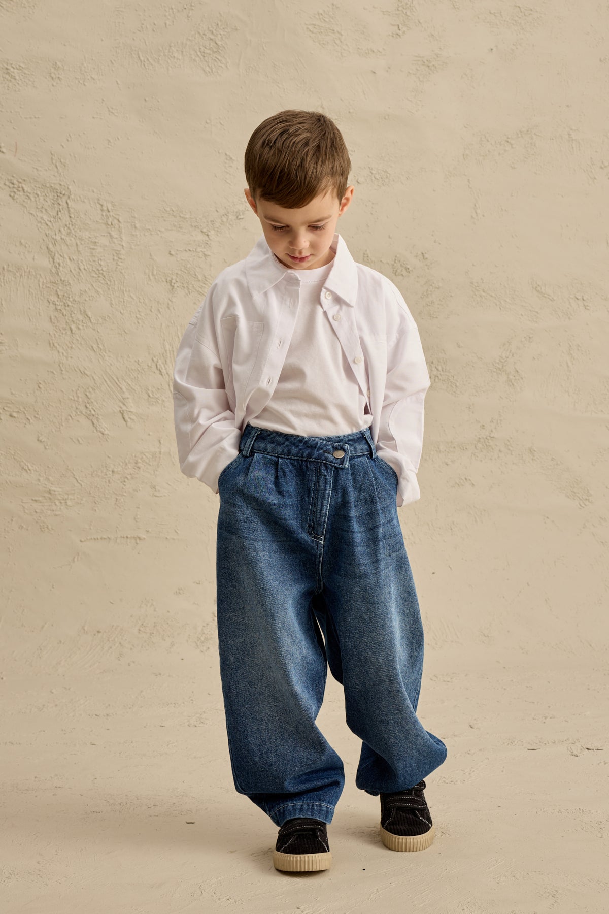 Çapraz Belli Bomb Denim Pantolon Lacivert