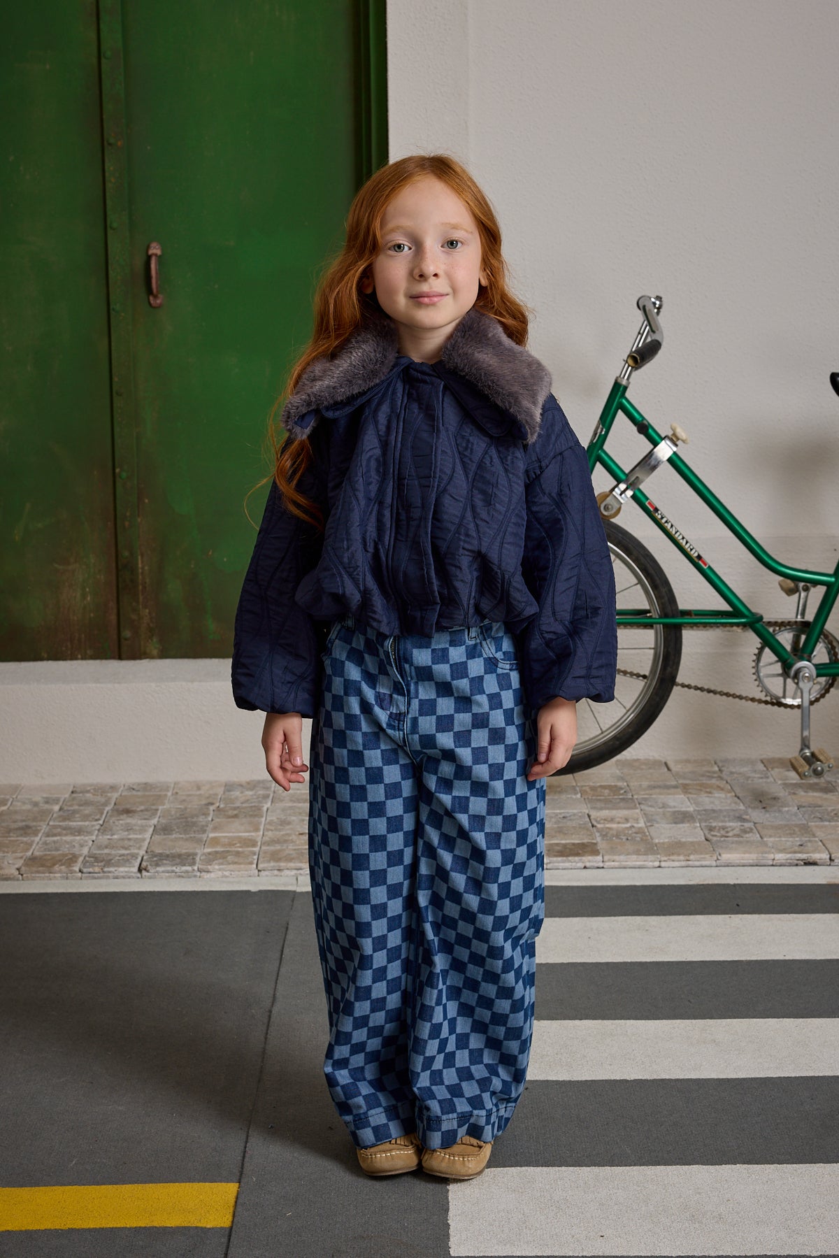 Çıkarılabilir Kürk Yakalı Mont Lacivert