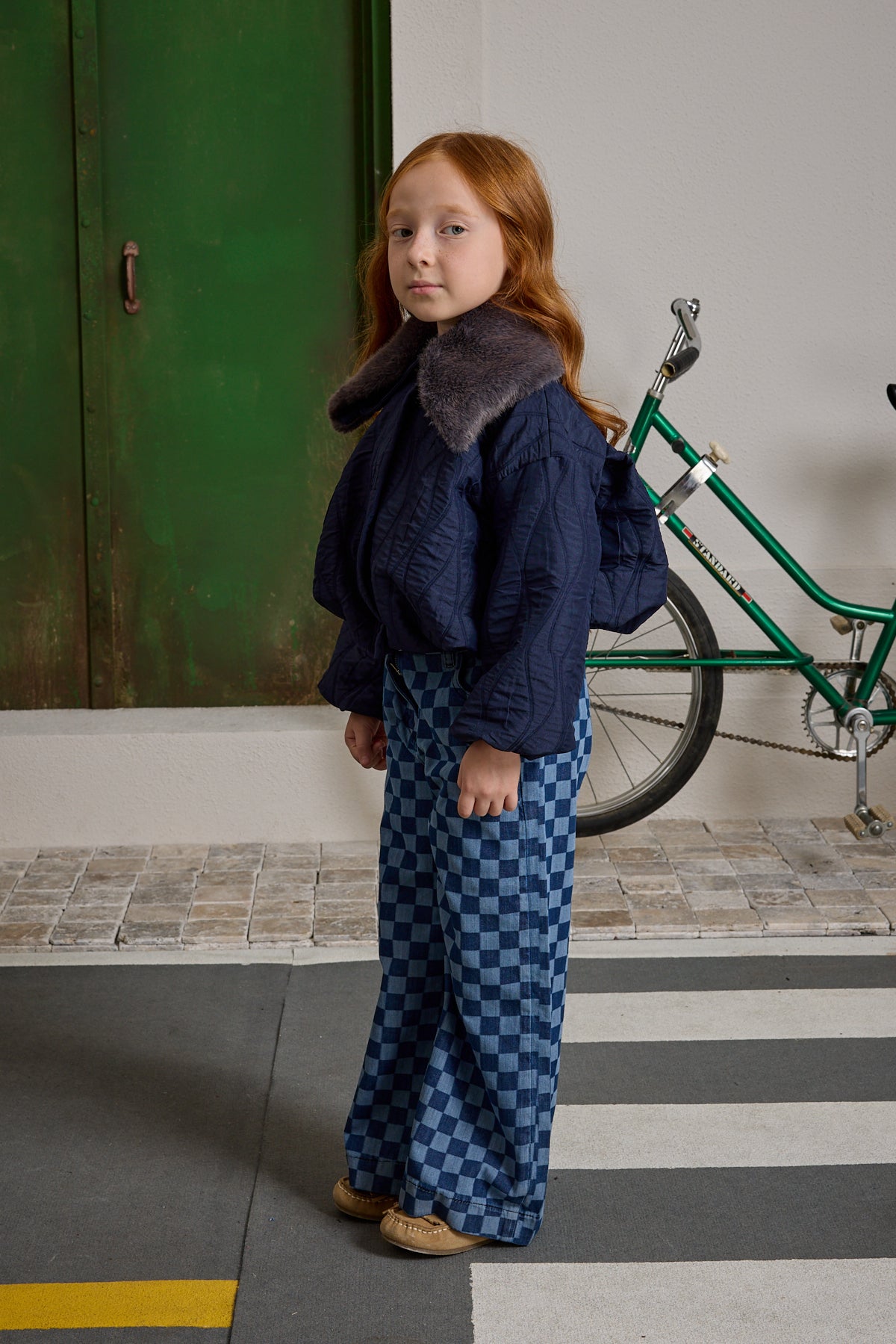 Çıkarılabilir Kürk Yakalı Mont Lacivert