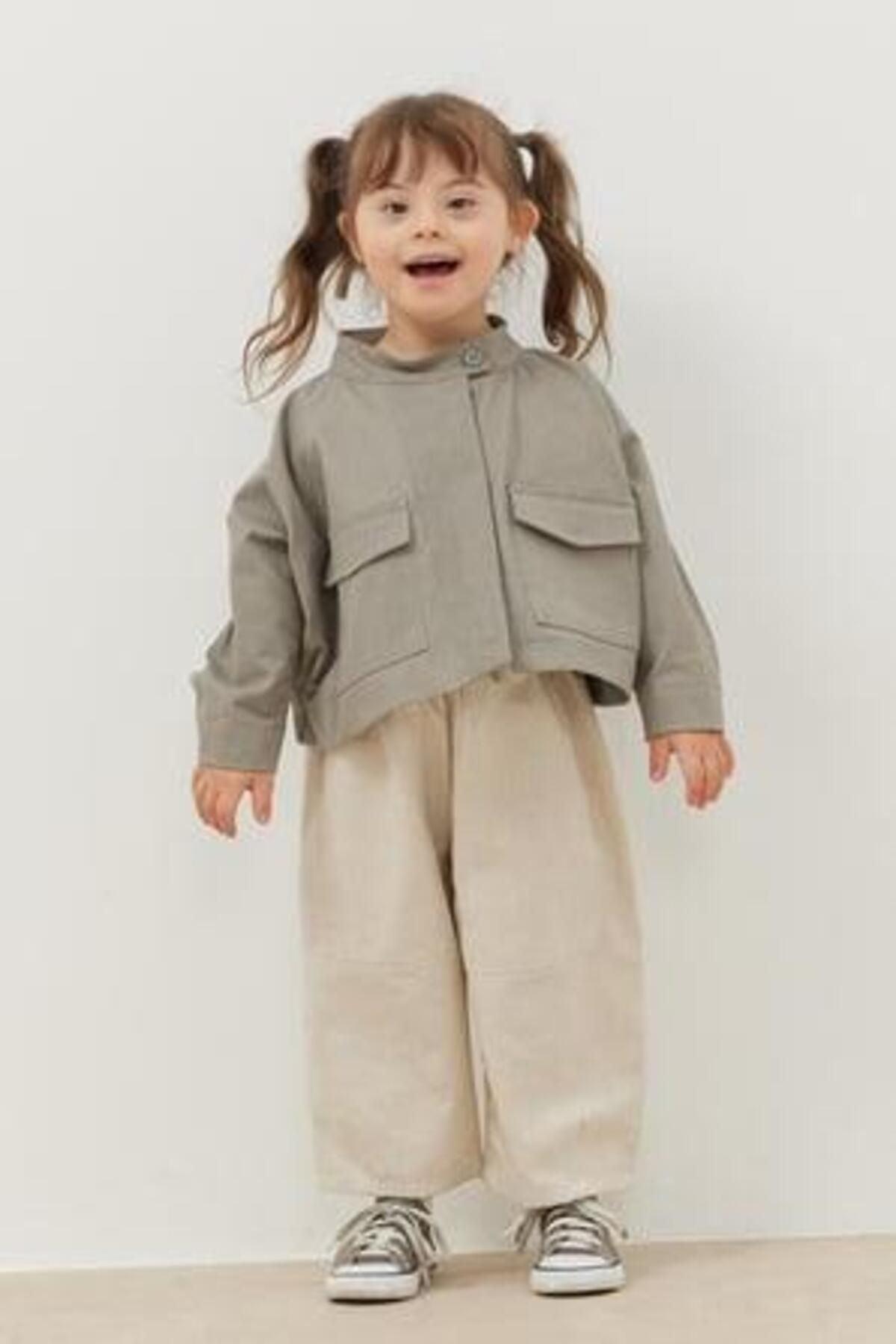 Çocuk Bomber Ceket Gri