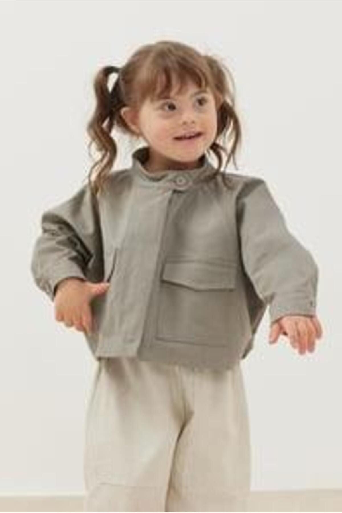 Çocuk Bomber Ceket Gri