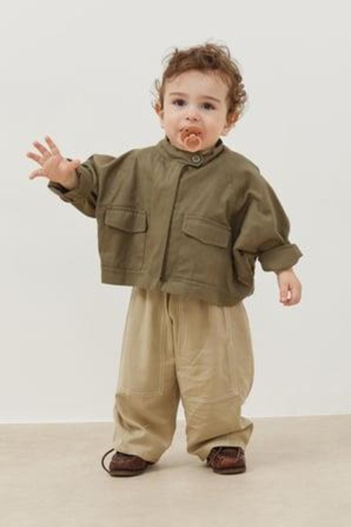 Çocuk Bomber Ceket Yeşil