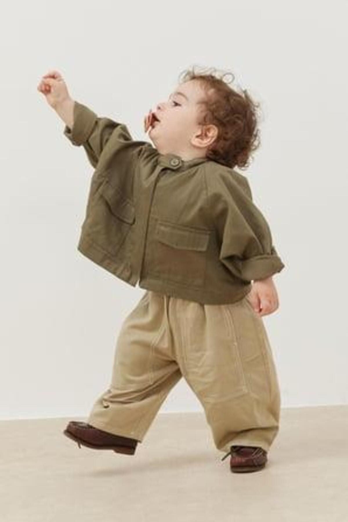 Çocuk Bomber Ceket Yeşil