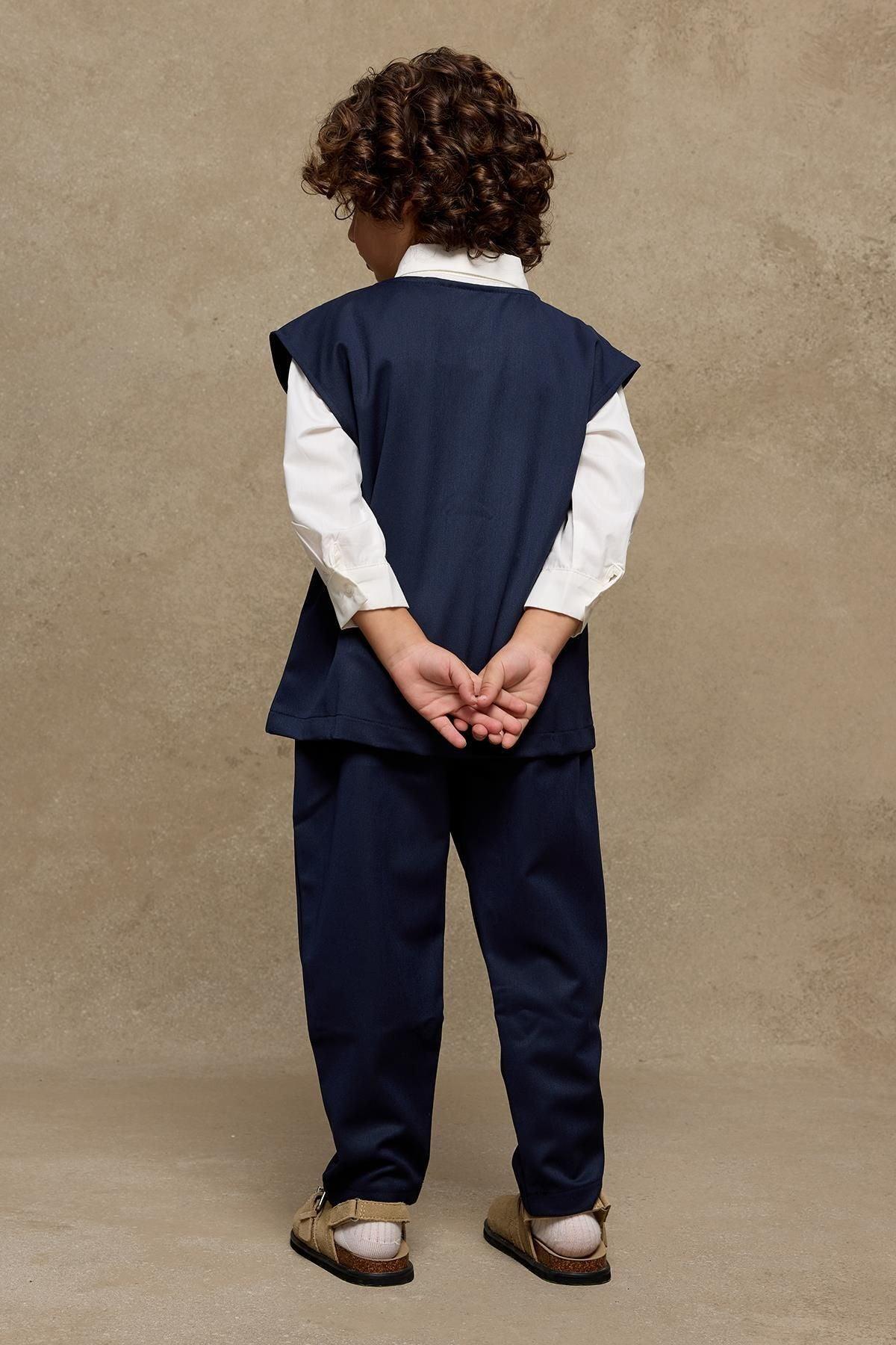 Çocuk Yelek Takım Lacivert