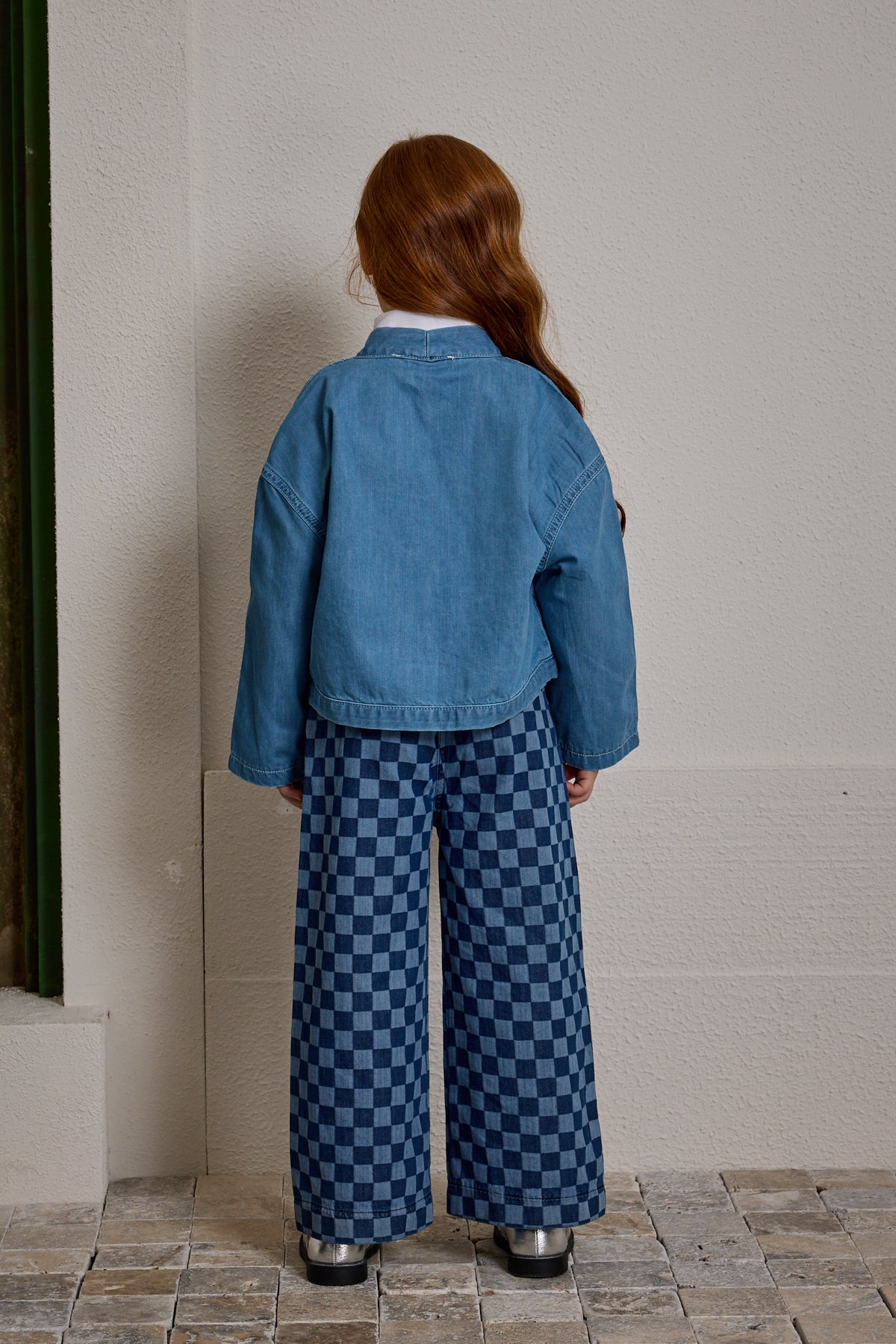 Denim Kimono Ceket Açık mavi