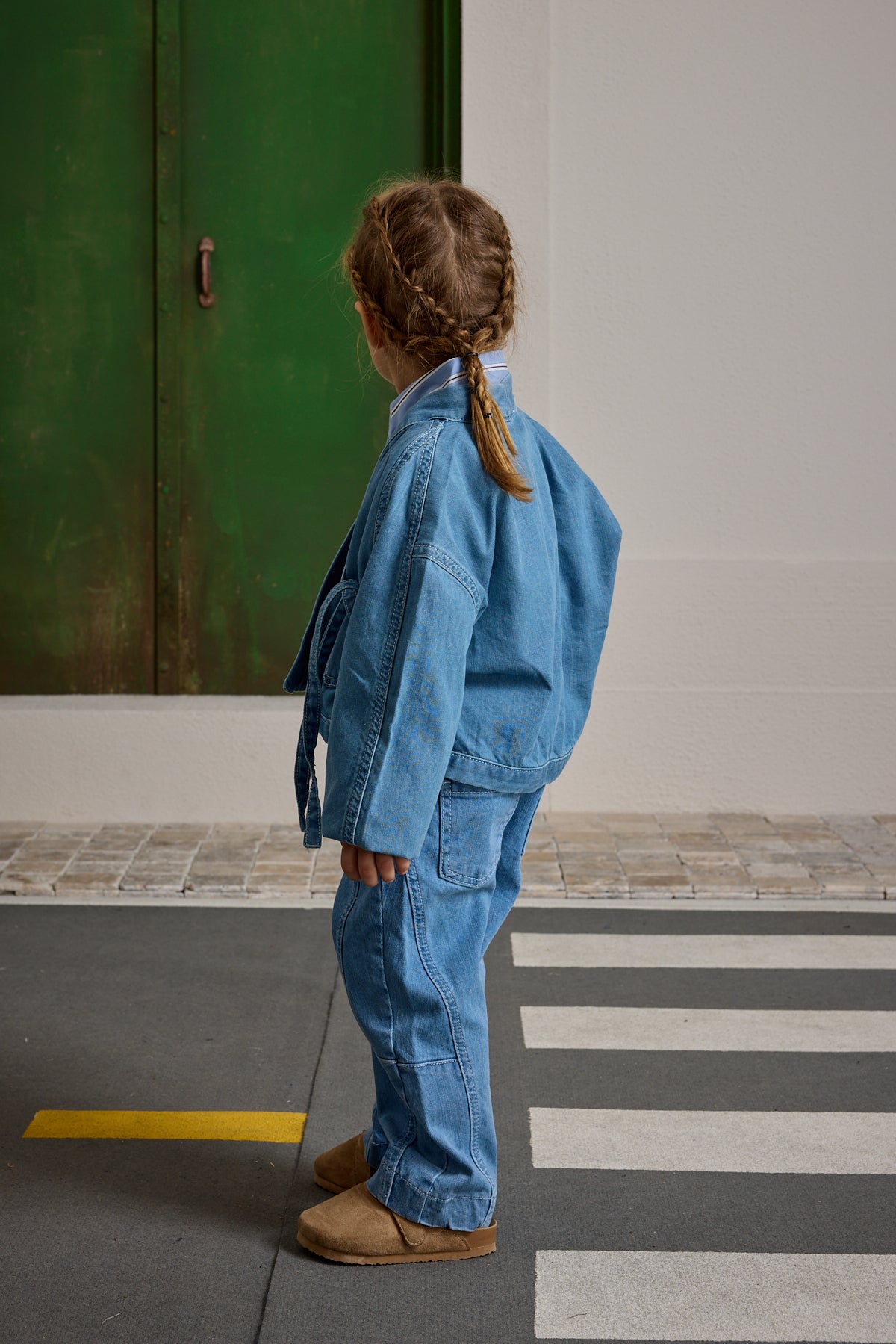 Denim Kimono Ceket Açık mavi