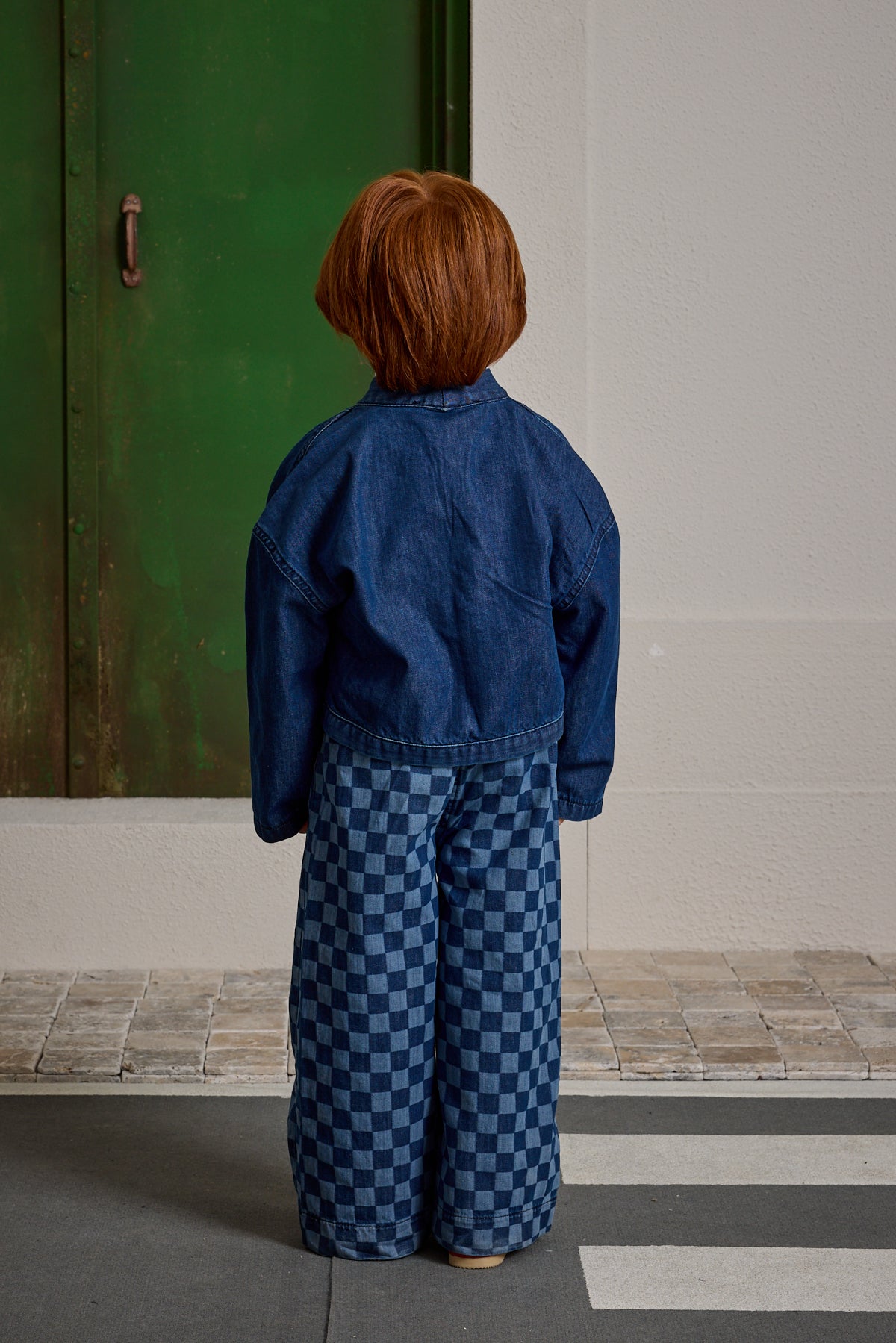 Denim Kimono Ceket Koyu Mavi