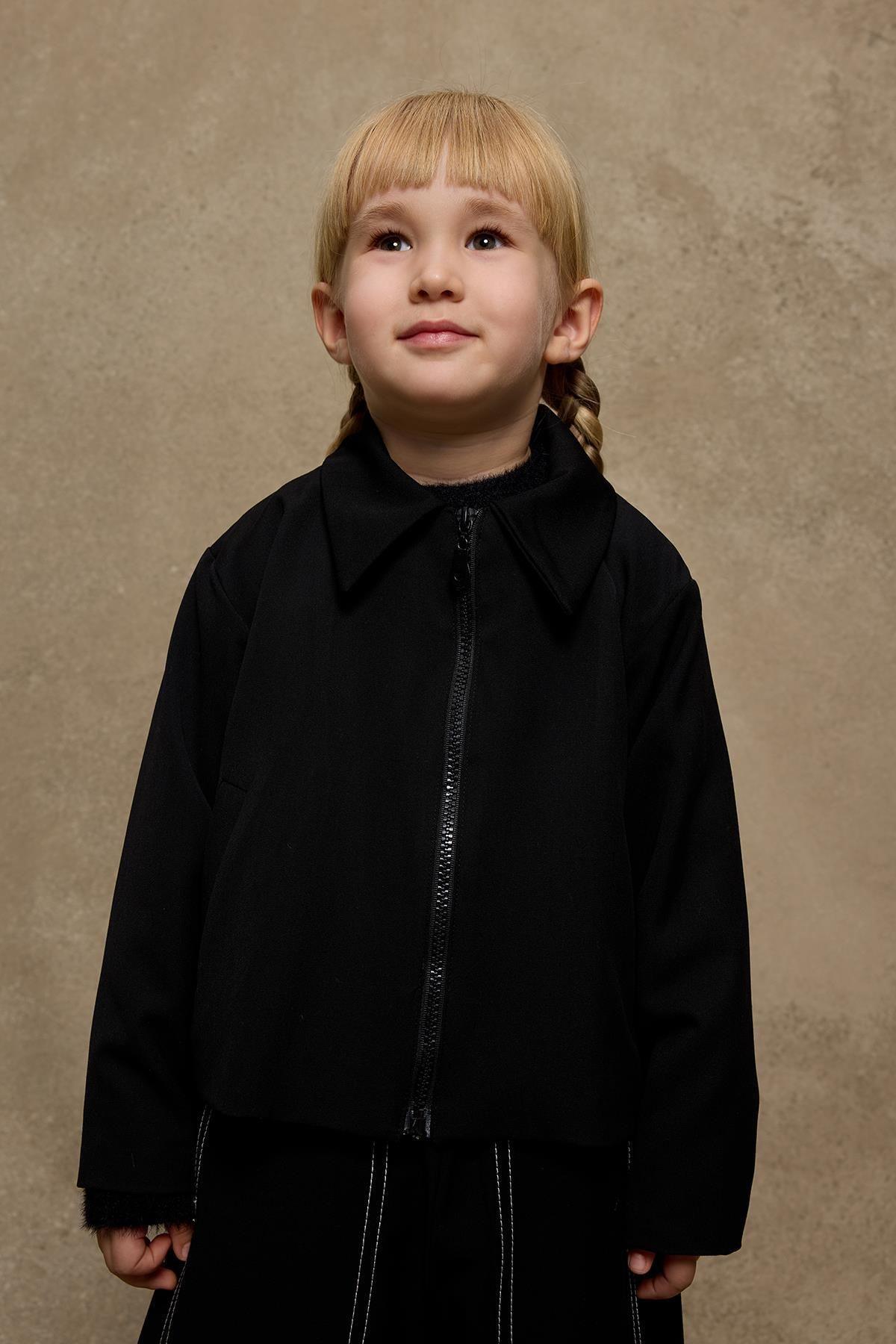 Fermuarlı Ceket Siyah