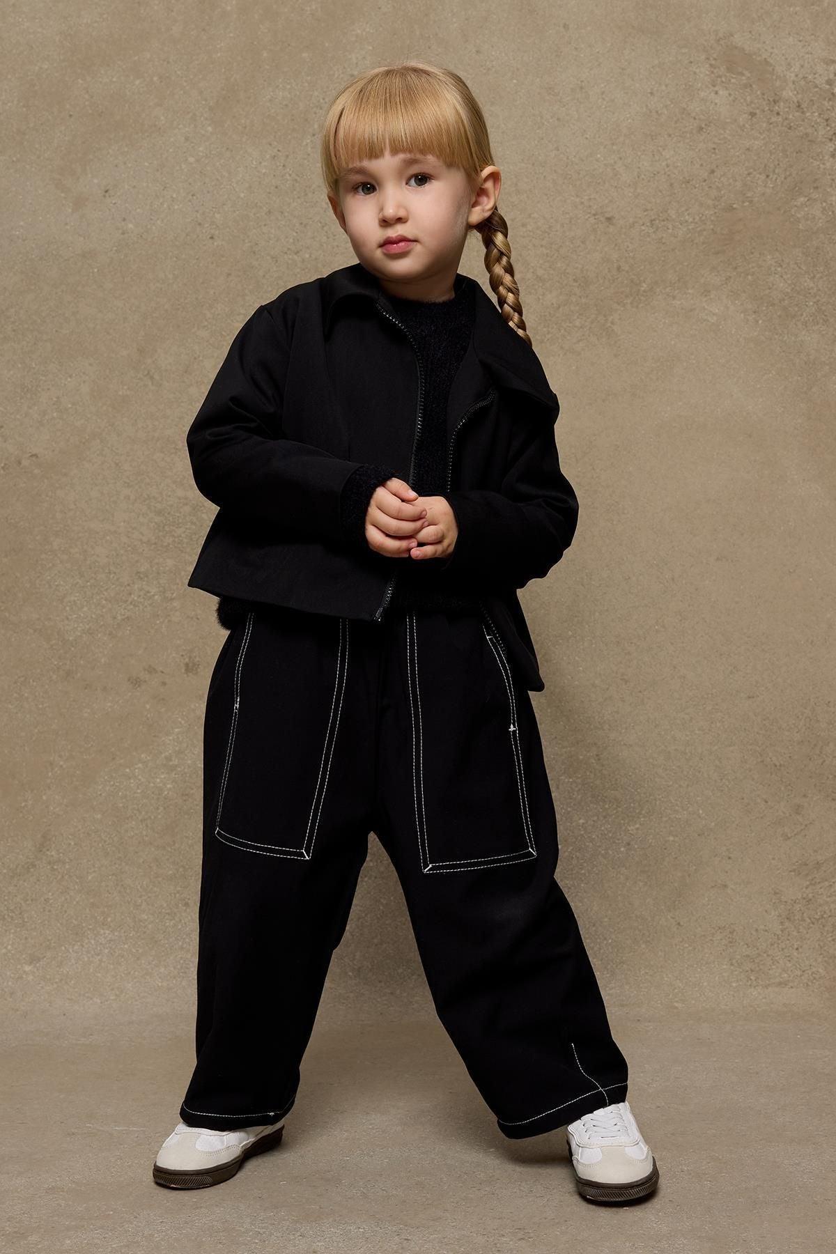 Fermuarlı Ceket Siyah