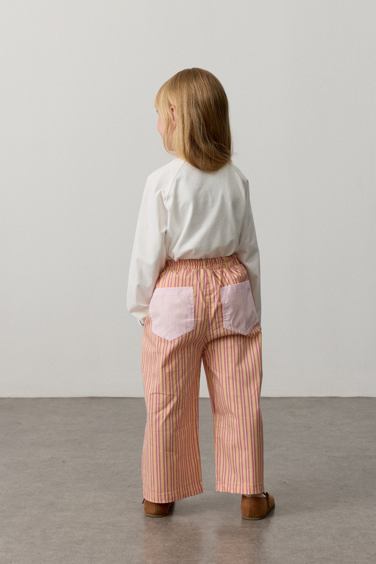 Garni Cepli Oversize Pantolon Sarı
