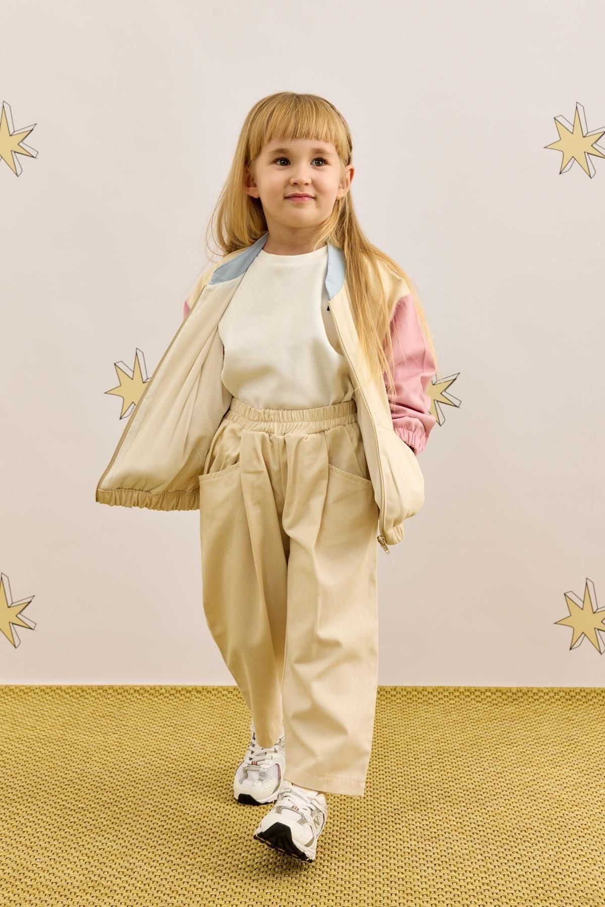 Garnili Bomb Ceket Pembe