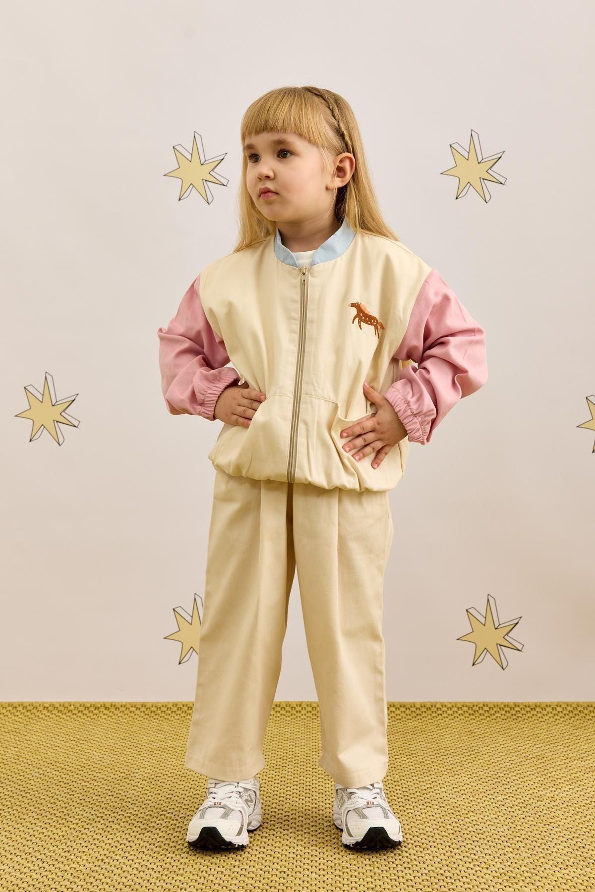 Garnili Bomb Ceket Pembe