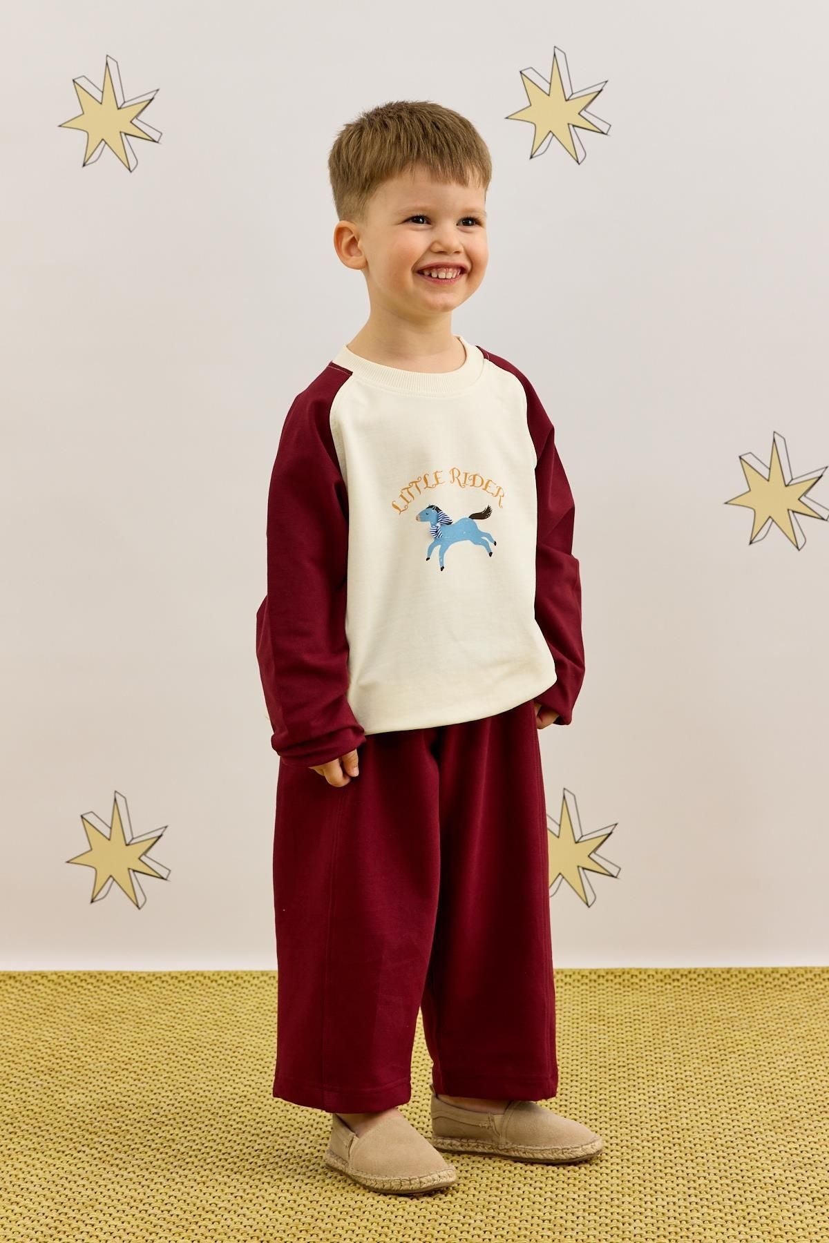 Garnili Sweatshirt Takım Bordo