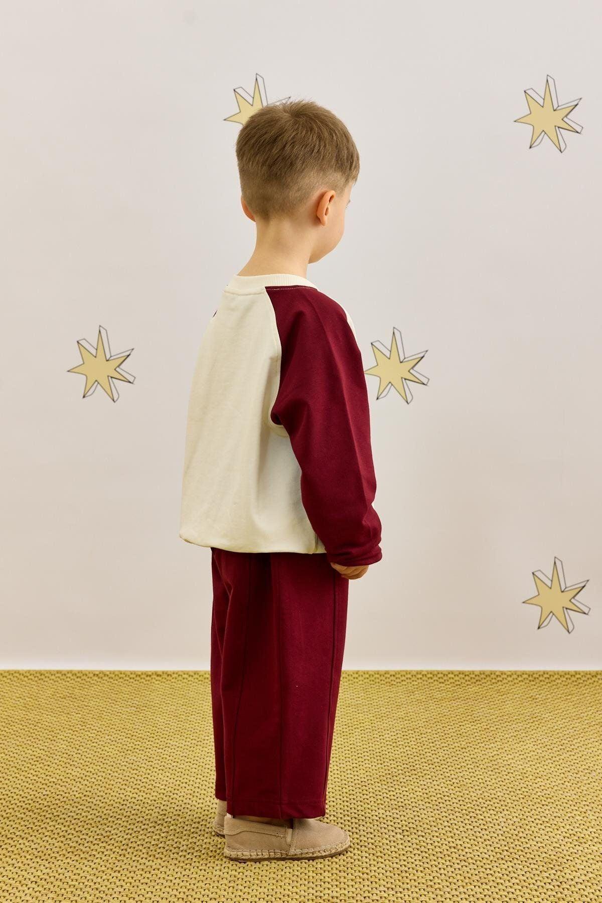 Garnili Sweatshirt Takım Bordo