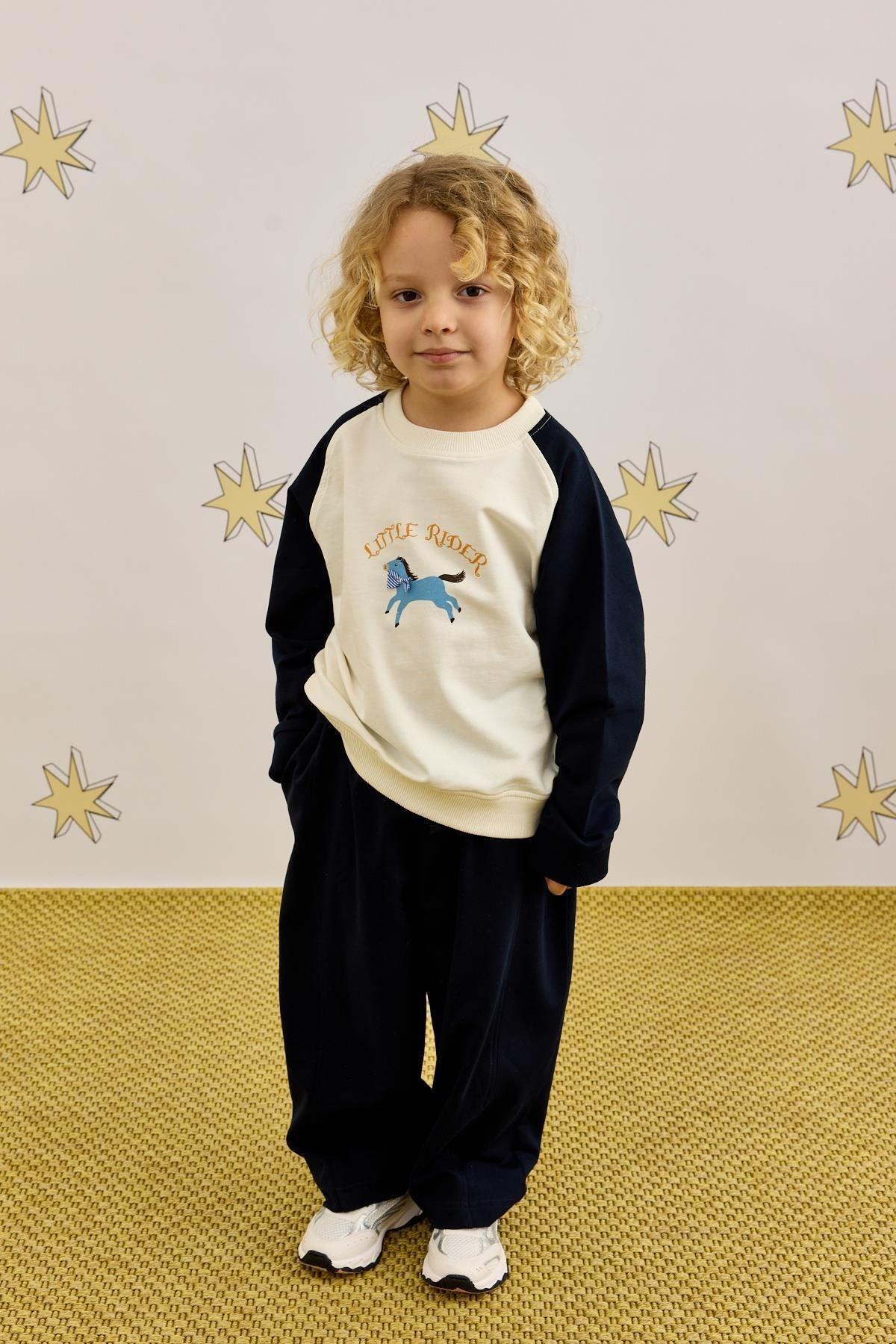 Garnili Sweatshirt Takım Lacivert