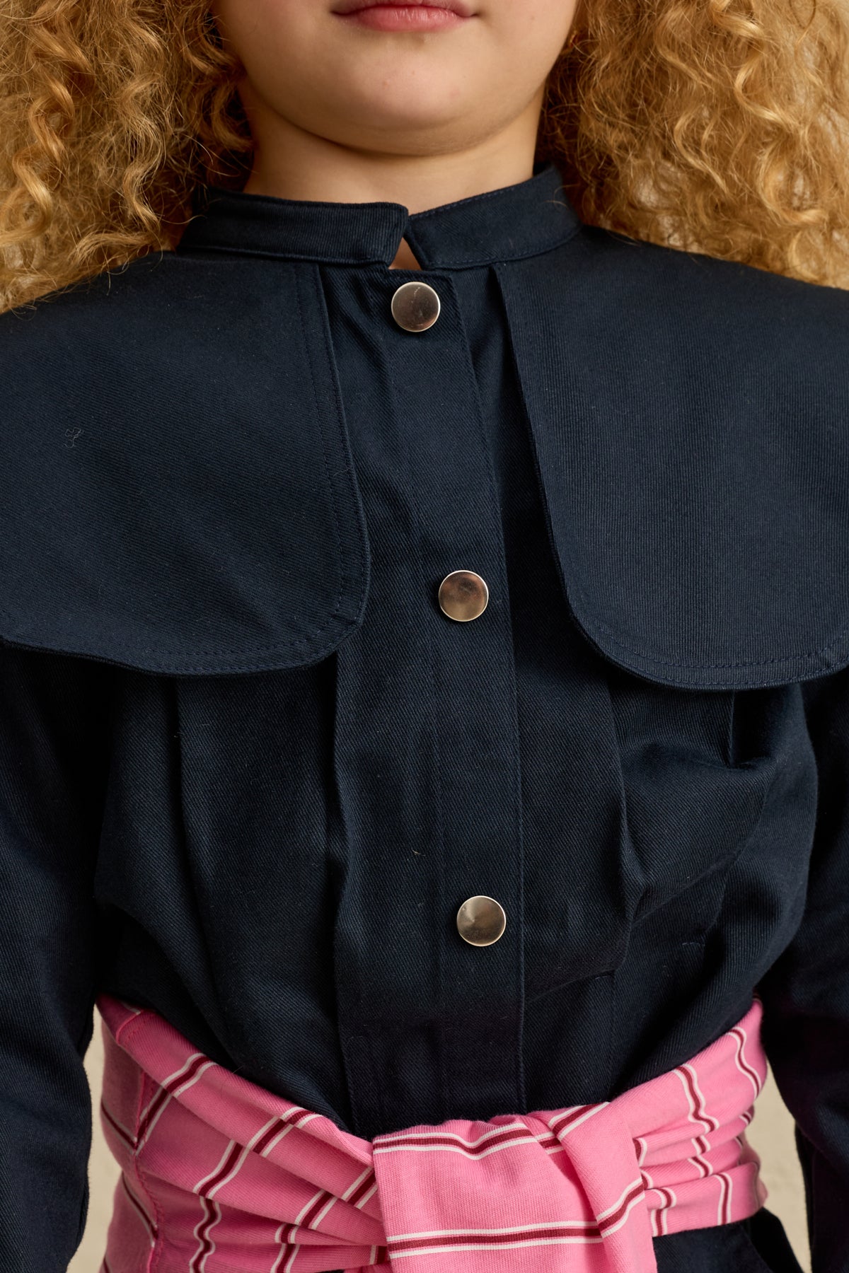 Geniş Yakalı Ceket Takım Lacivert