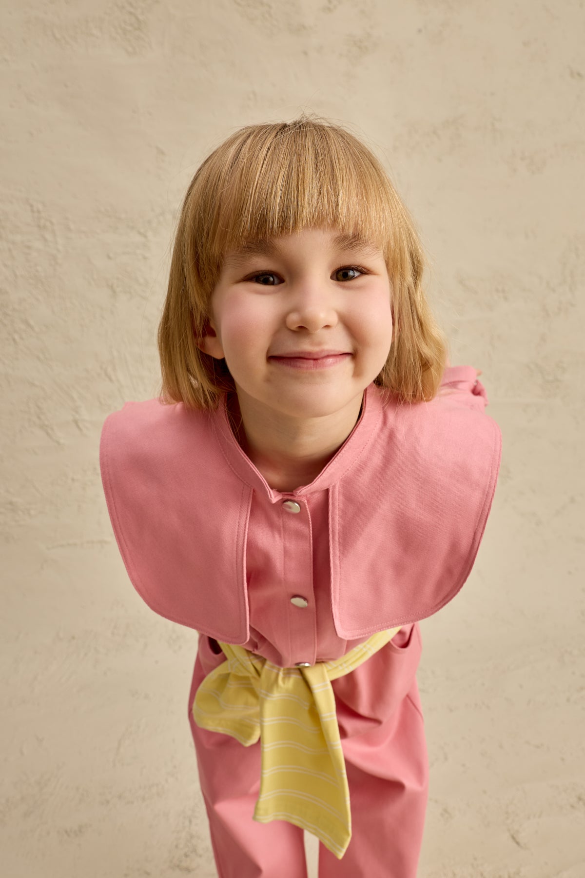 Geniş Yakalı Ceket Takım Pembe