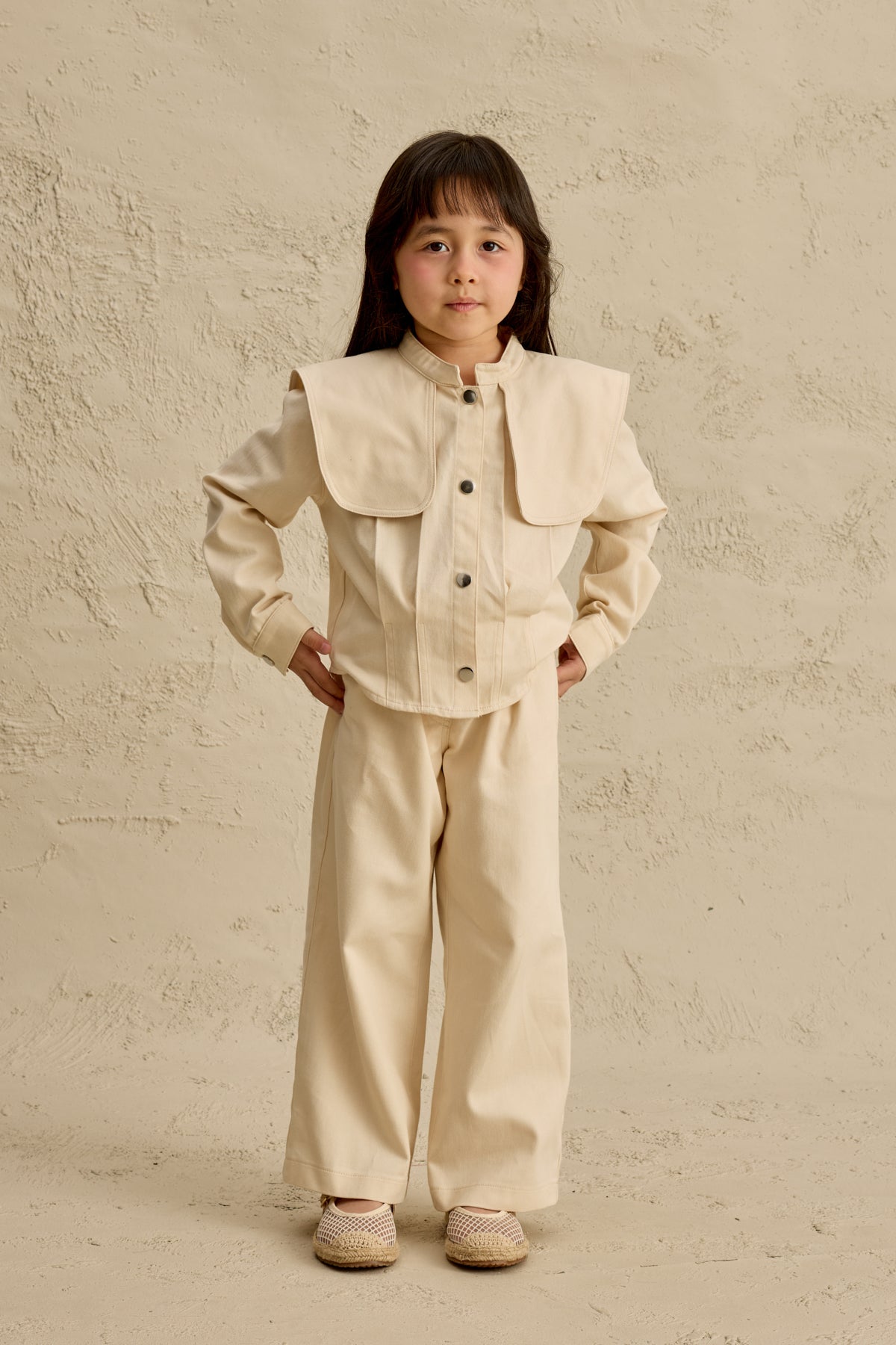 Geniş Yakalı Ceket Takım Taş