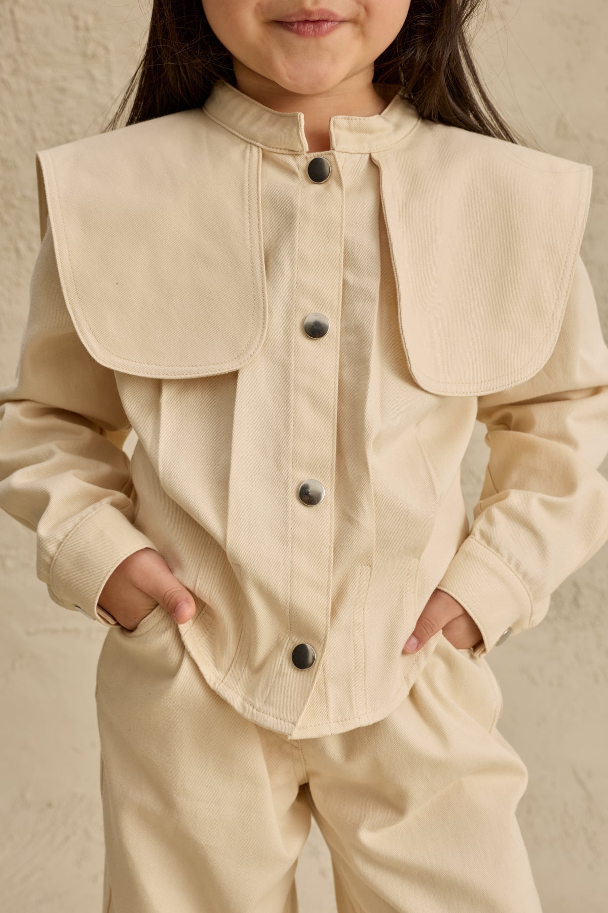 Geniş Yakalı Ceket Takım Taş