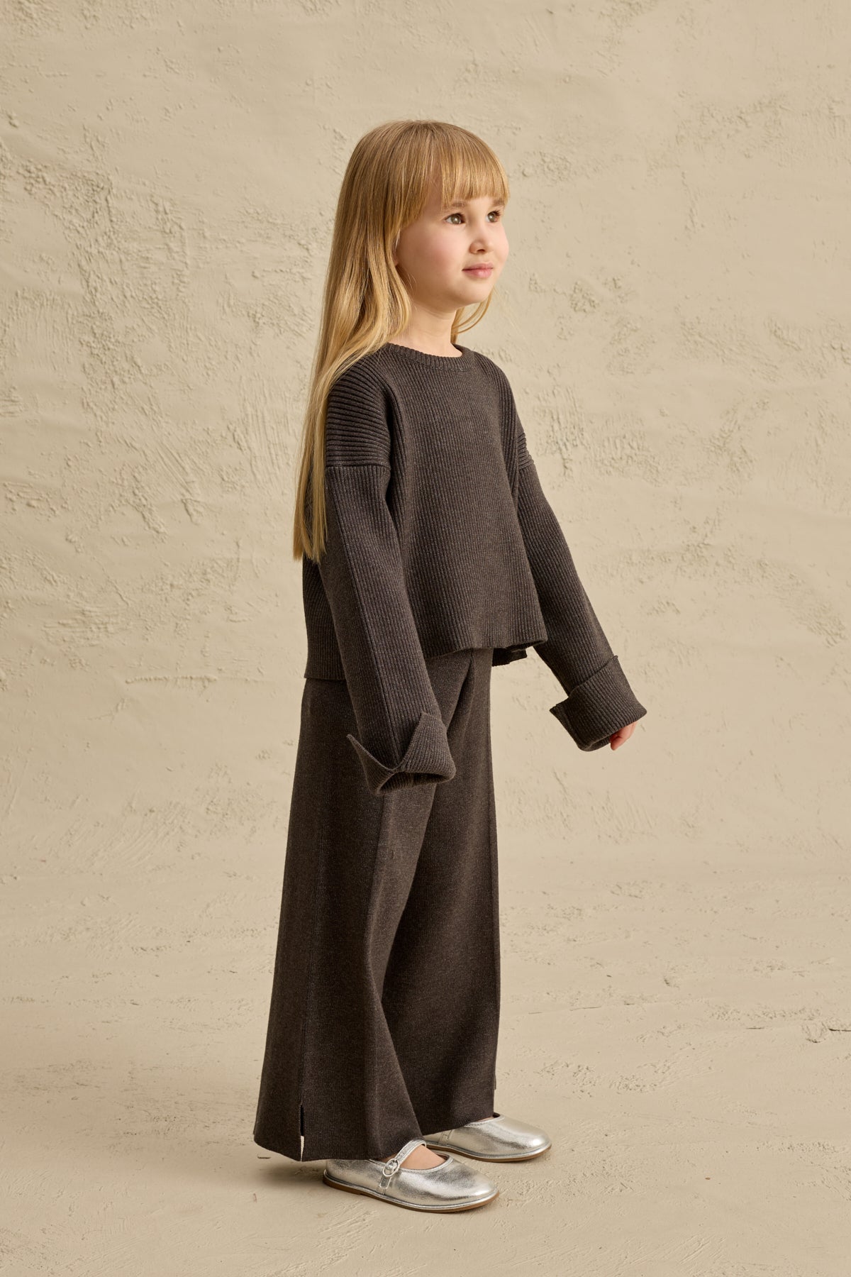 İpek Dokulu Triko Takım Antrasit