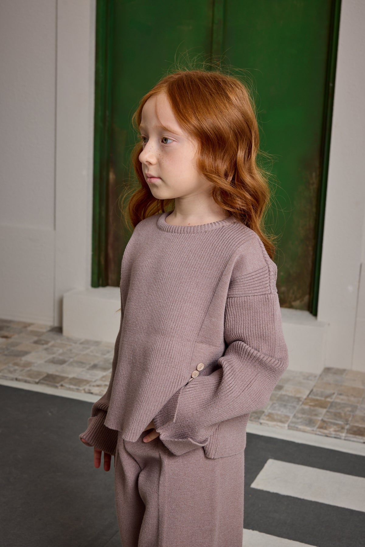 İpek Dokulu Triko Takım Koyu Lila