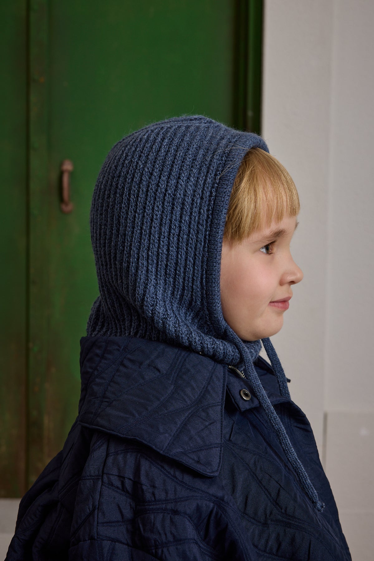 Children's Indigo Rope Snow Beanie