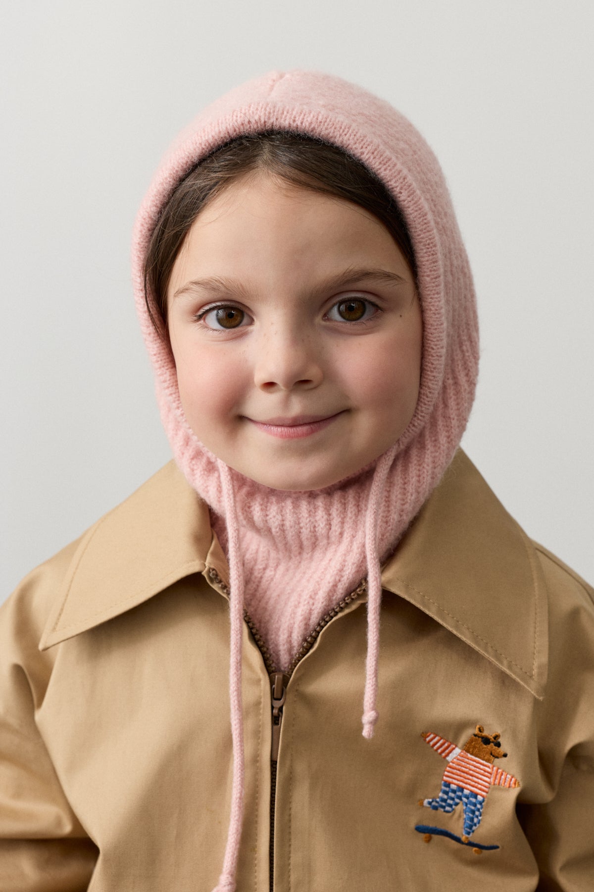 İpli Çocuk Kar Beresi Pembe - Fahhar Kids
