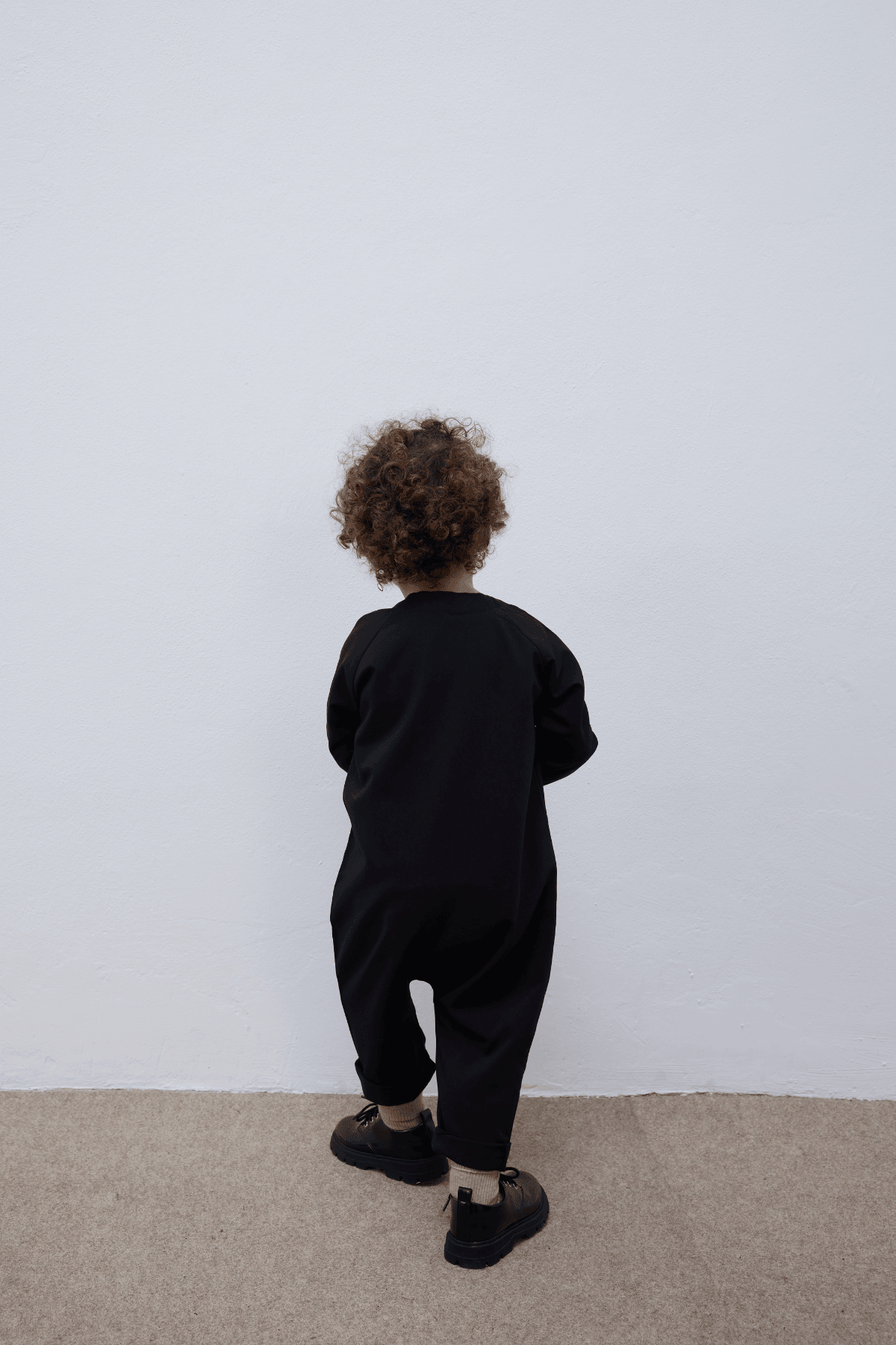 Kanguru Cepli Çocuk Tulum Siyah