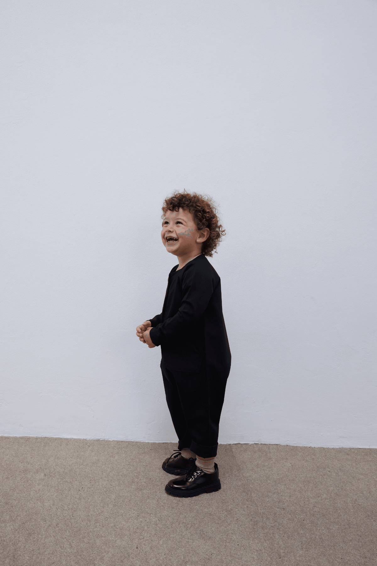 Kanguru Cepli Çocuk Tulum Siyah