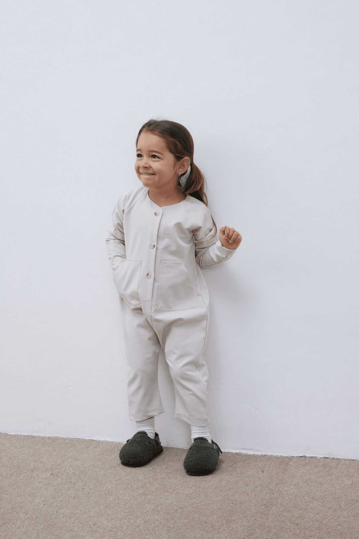 Kanguru Cepli Çocuk Tulum Taş