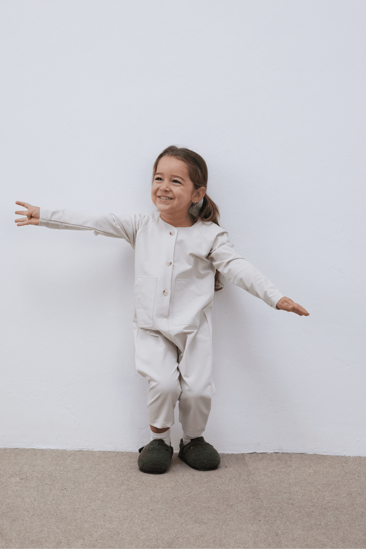 Kanguru Cepli Çocuk Tulum Taş