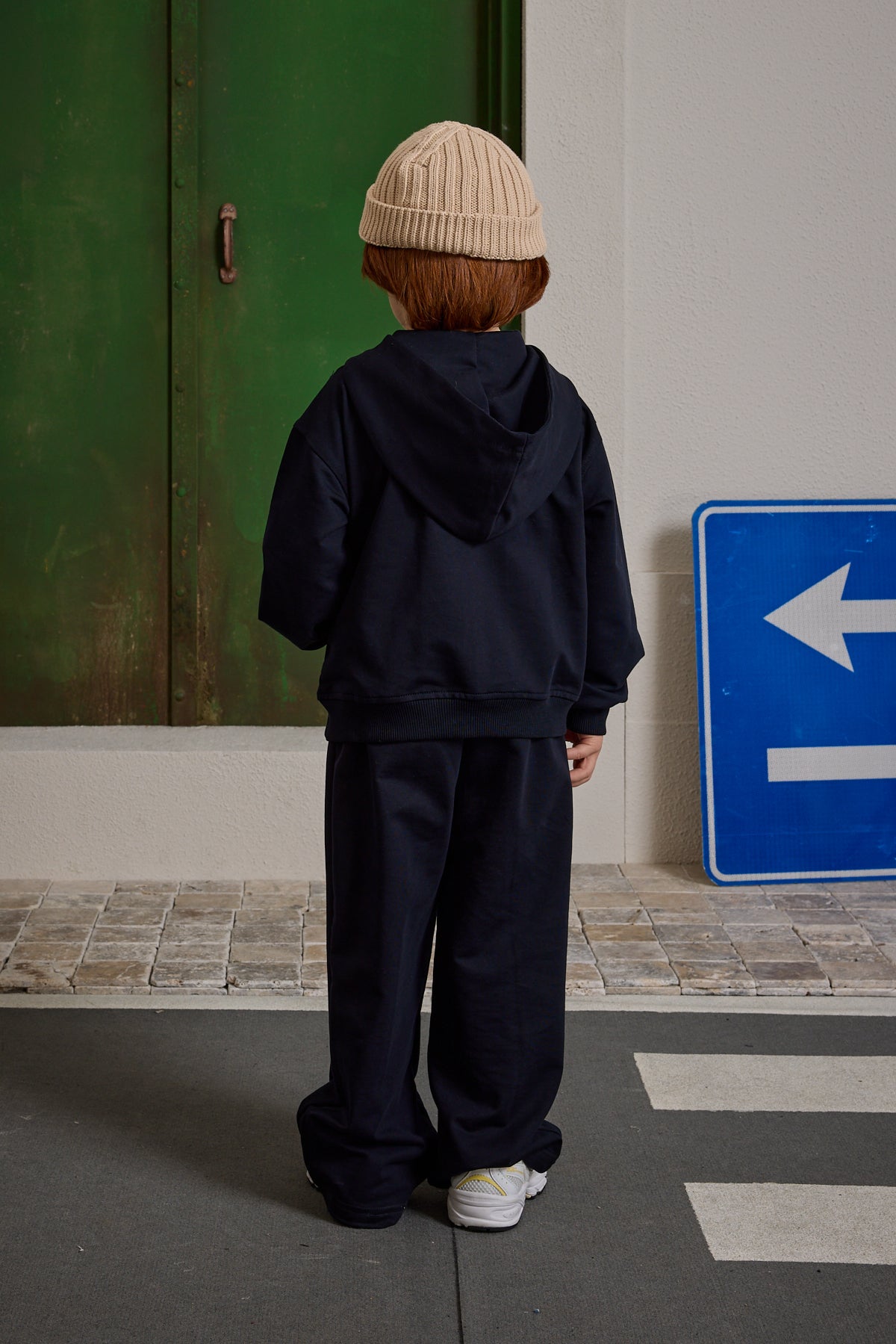 Kapüşonlu Basic Eşofman Takımı Lacivert