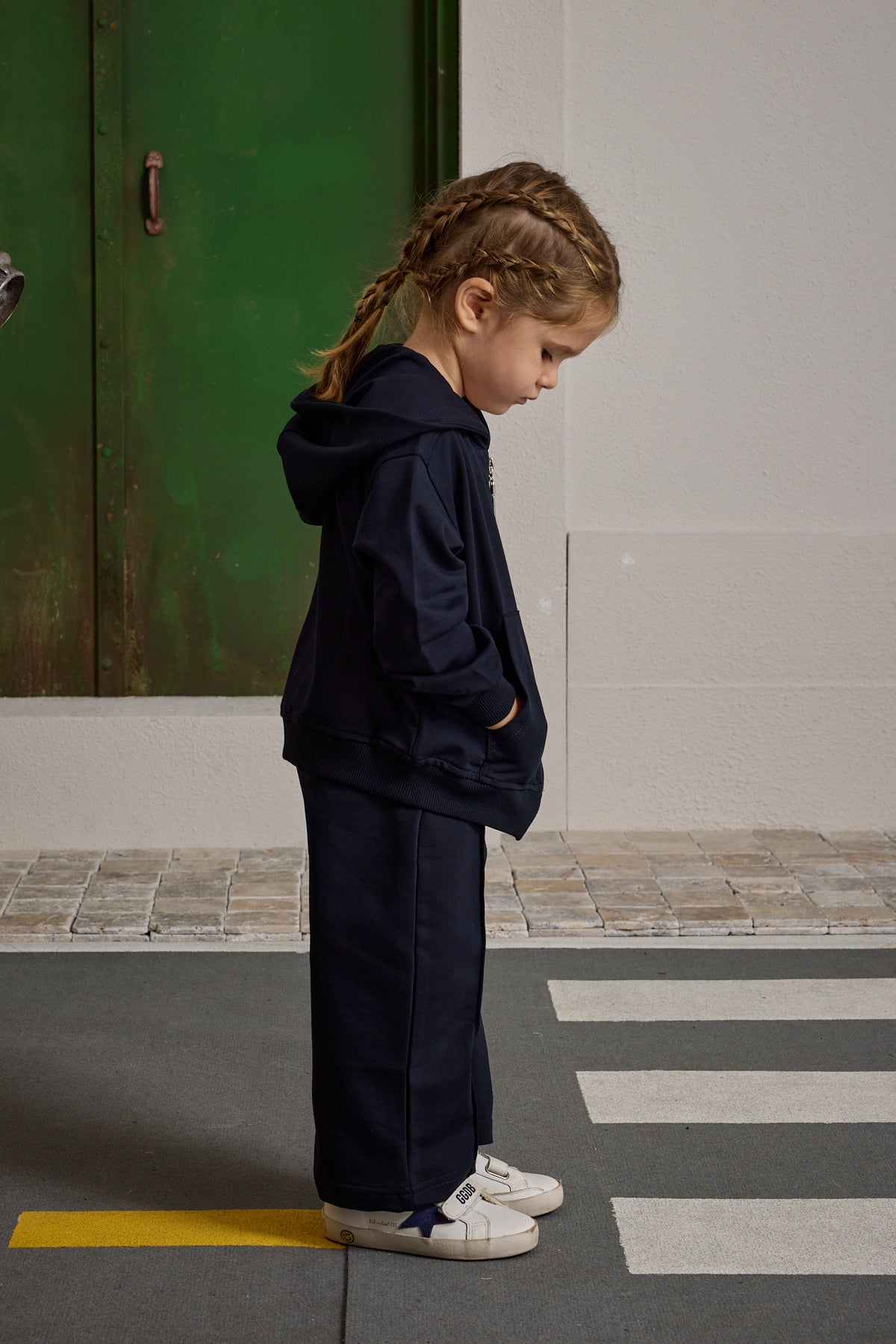 Kapüşonlu Basic Eşofman Takımı Lacivert