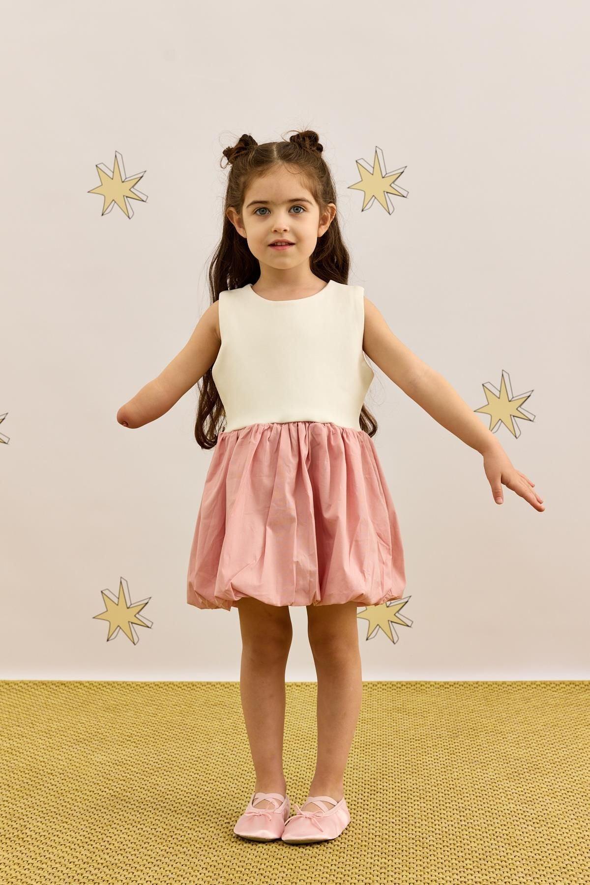 Sleeveless Balloon Dress Pink