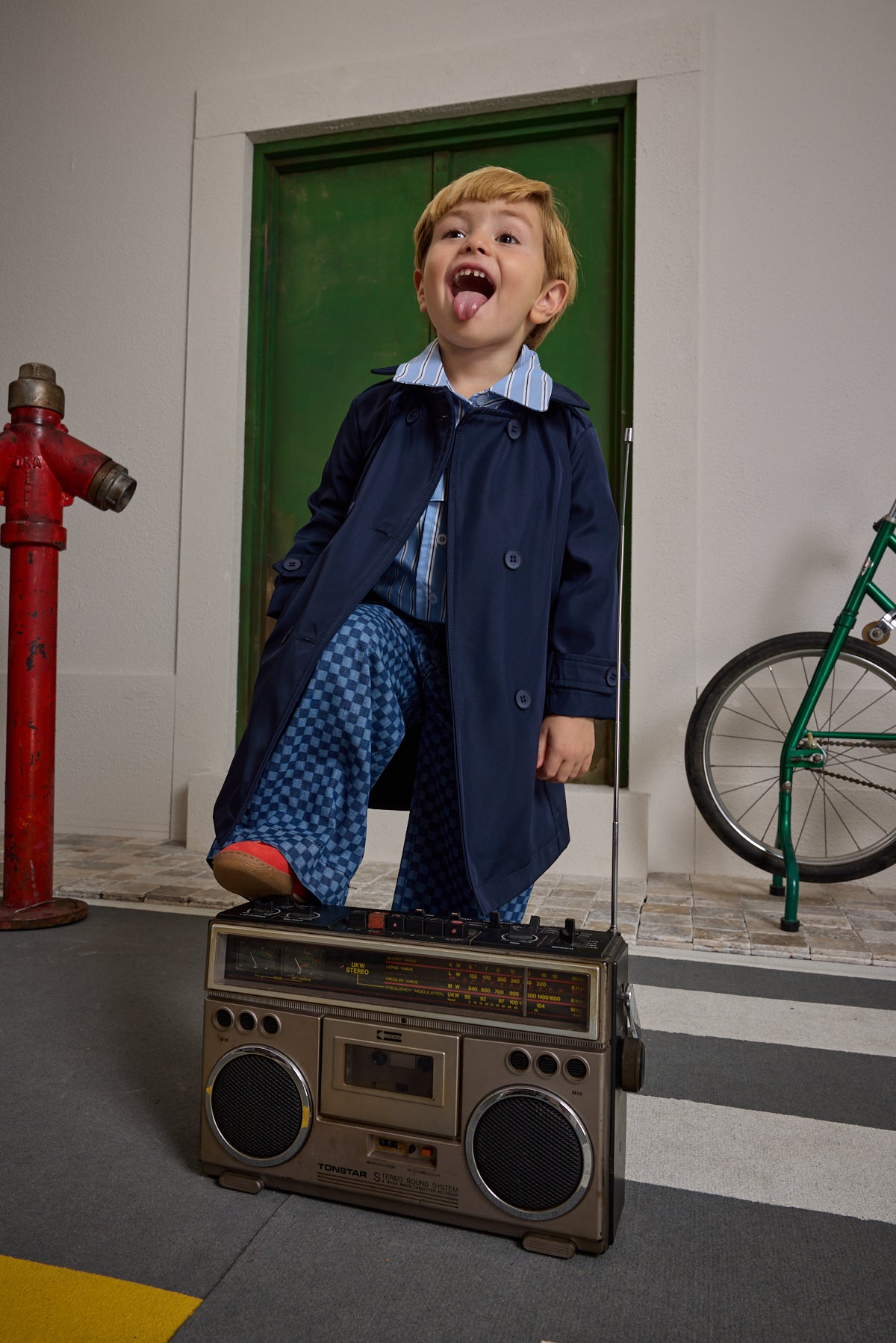 Kruvaze Kesim Trençkot Lacivert