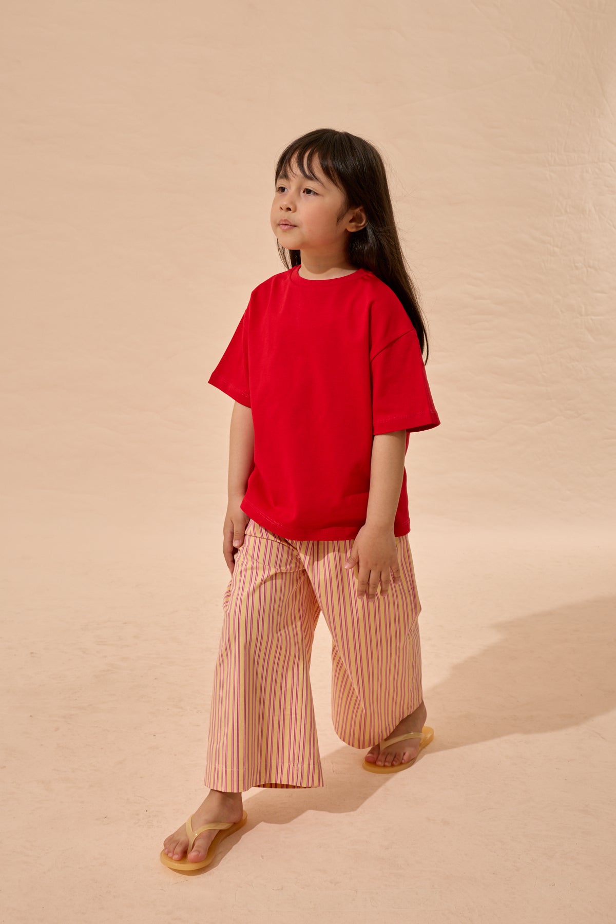 Oversize Basic Tişört Kırmızı