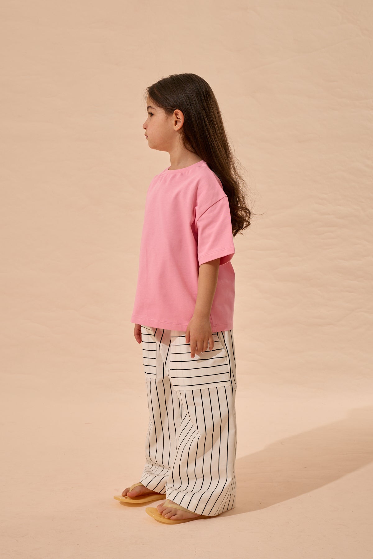 Oversize Basic Tişört Pembe