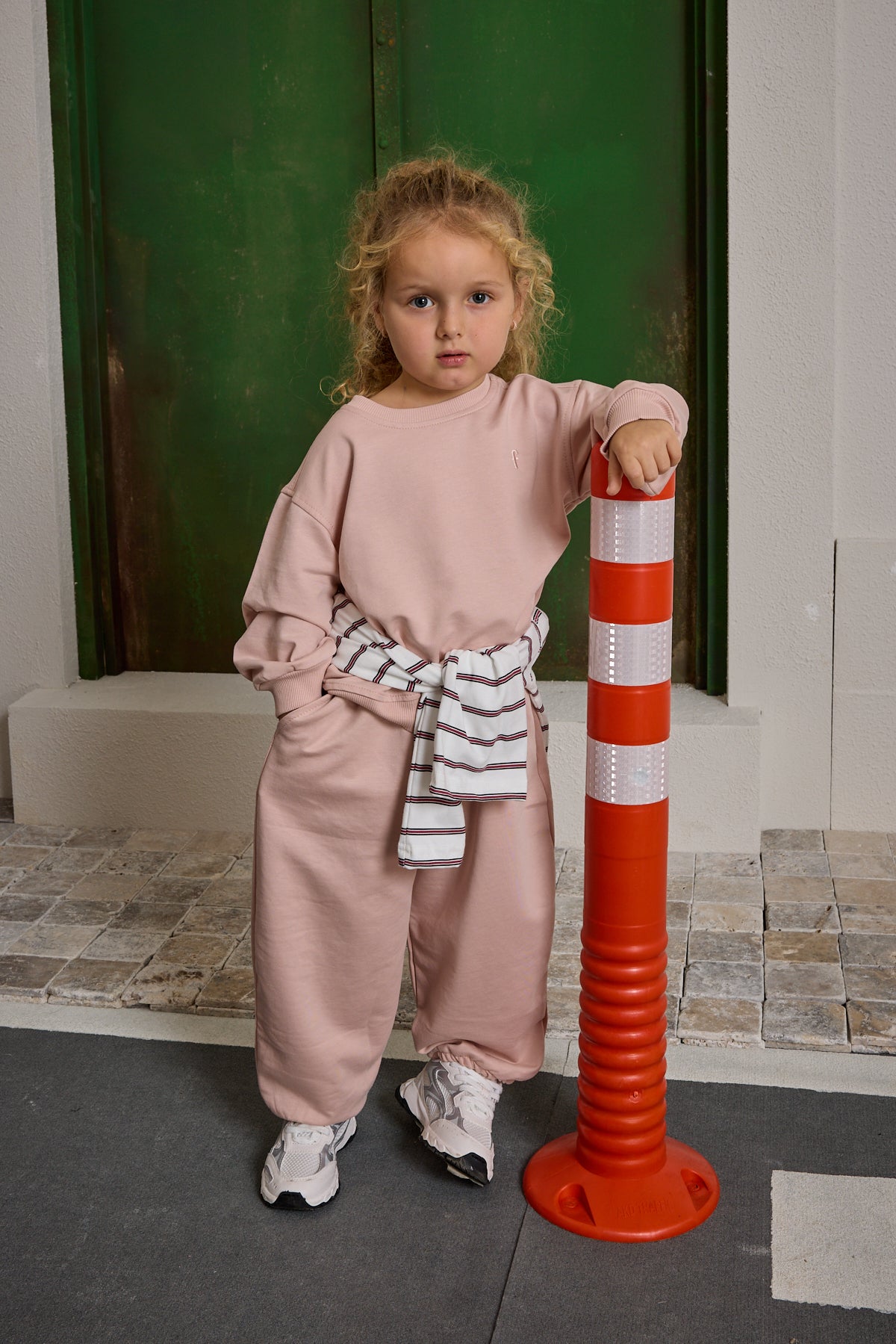 Oversize Baskılı Eşofman Takımı Pembe