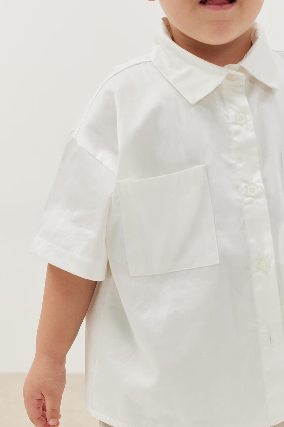 Oversize Gömlek Ekru